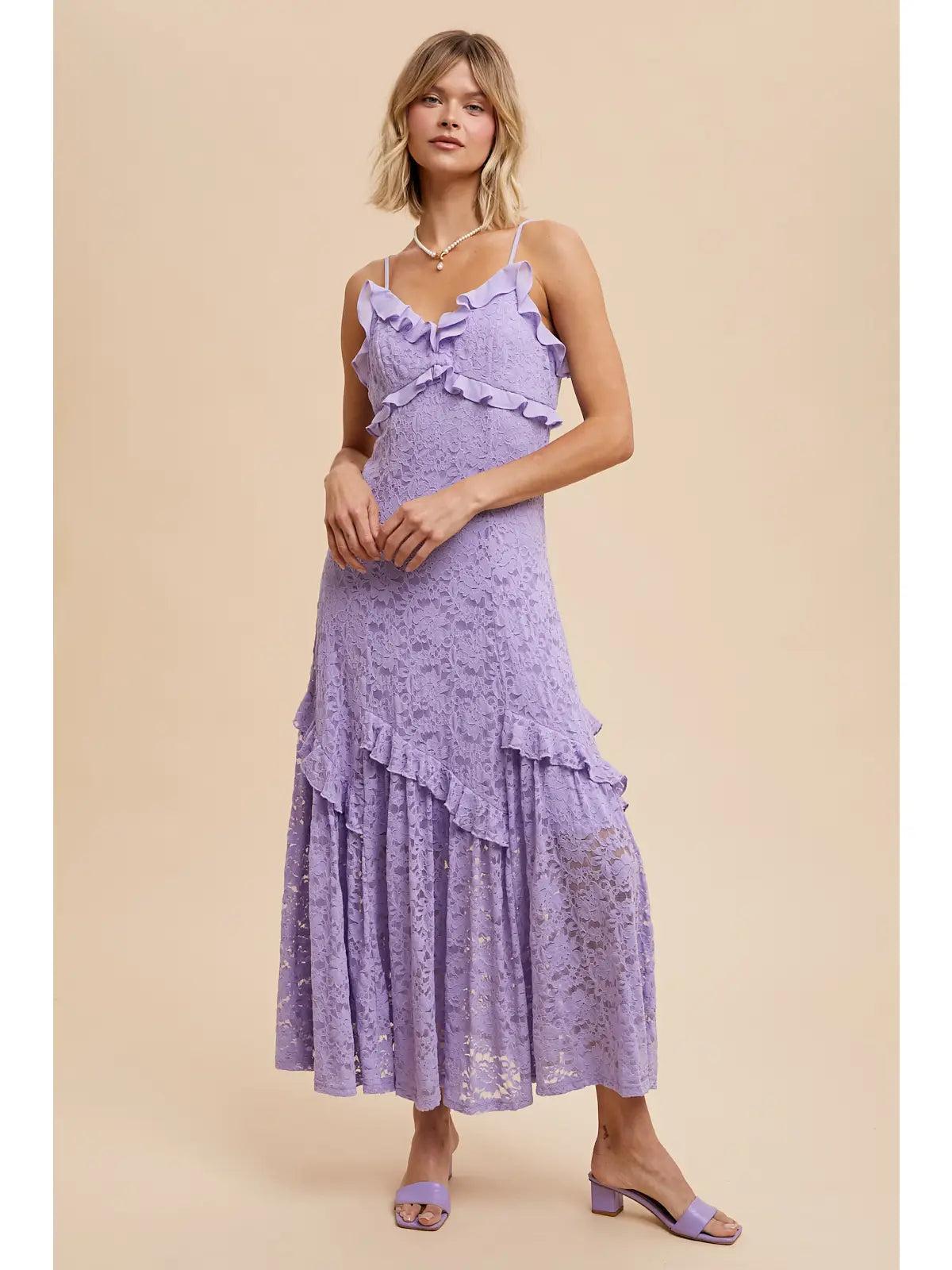 Dust Up Lavender Maxi Dress Product Image