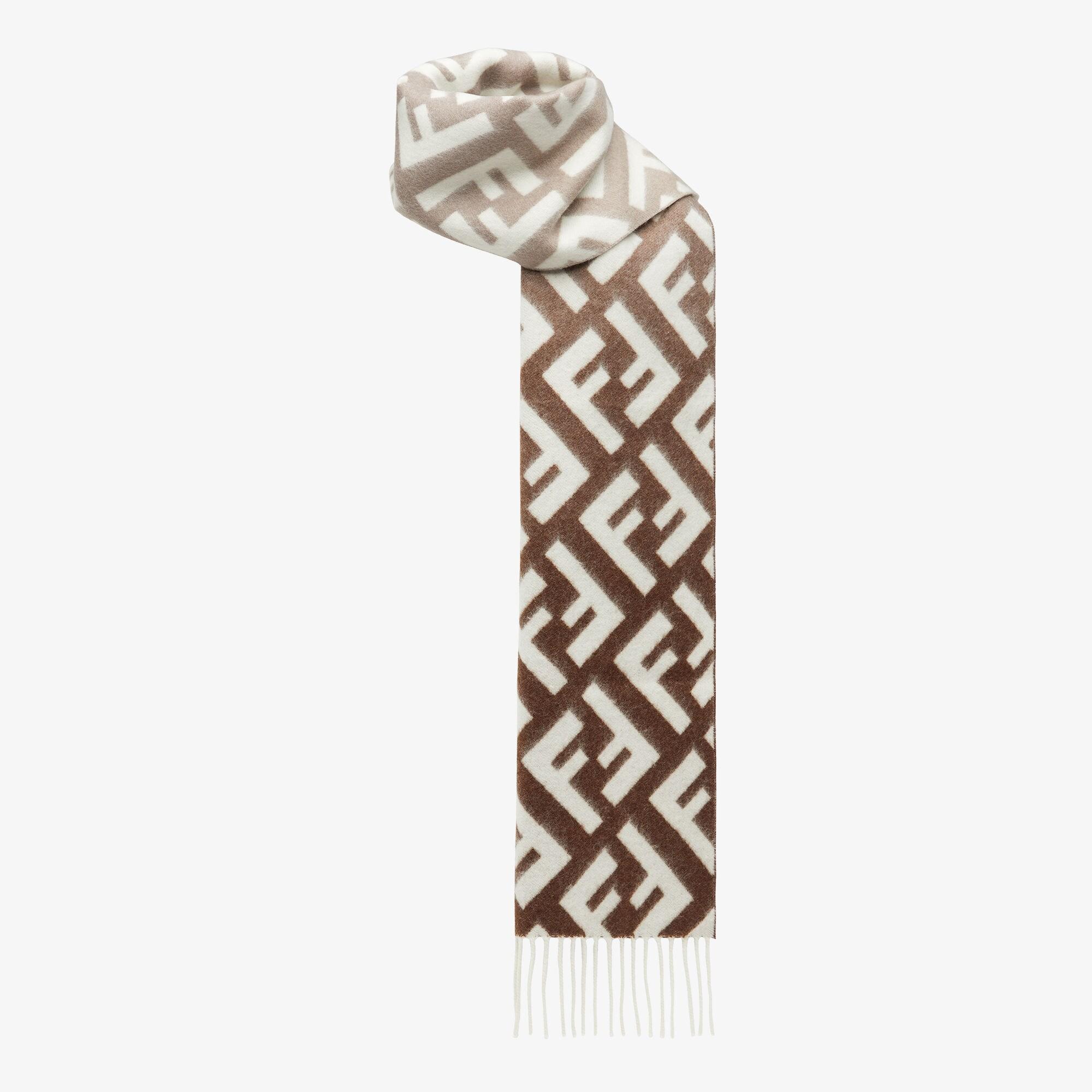 FF ScarfDove gray wool and cashmere scarf Product Image