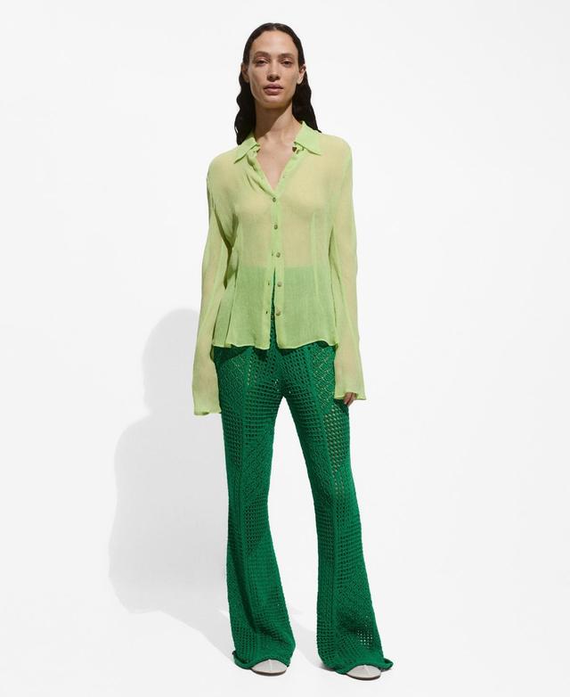 Women's Flowy Textured Blouse Product Image