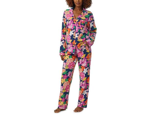 Bedhead PJs Trina Turk x Bedhead Long Sleeve Classic PJ Set (Greenhouse Floral) Women's Pajama Sets Product Image