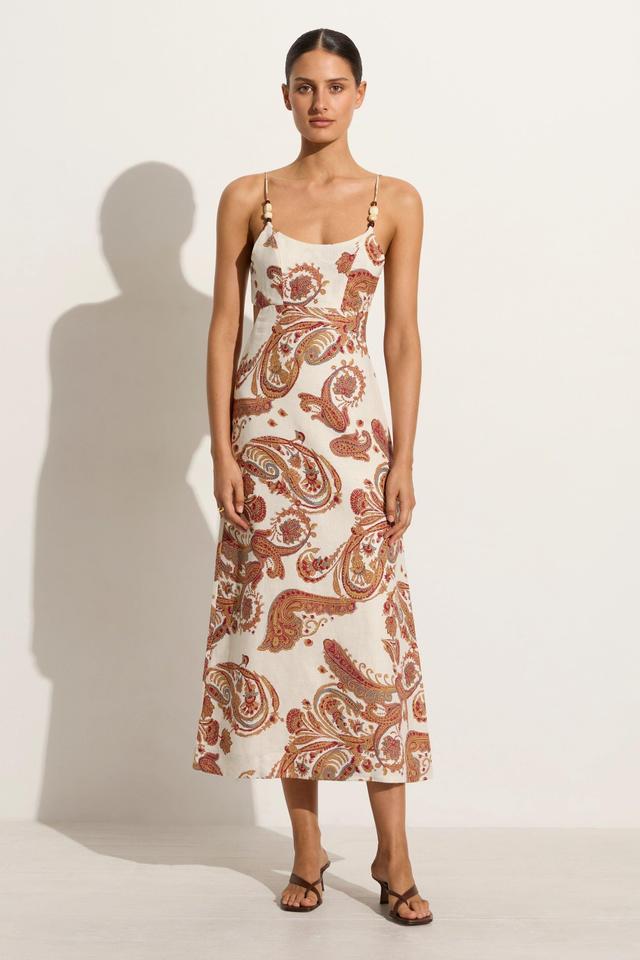 Regina Midi Dress Alessia Paisley Product Image