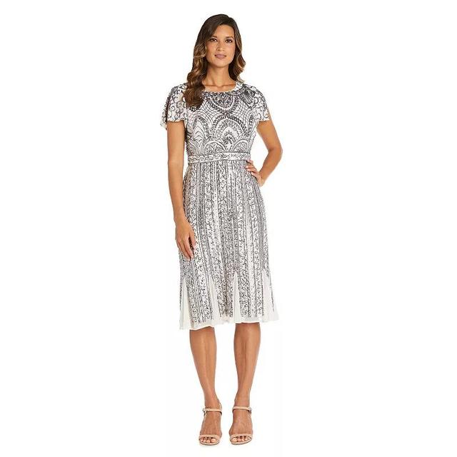 Womens R&M Richards Beaded Art Deco Dress Product Image