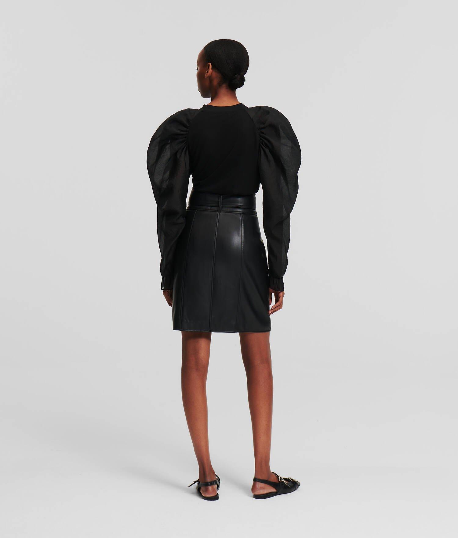 FAUX LEATHER BIKER SKIRT  Product Image