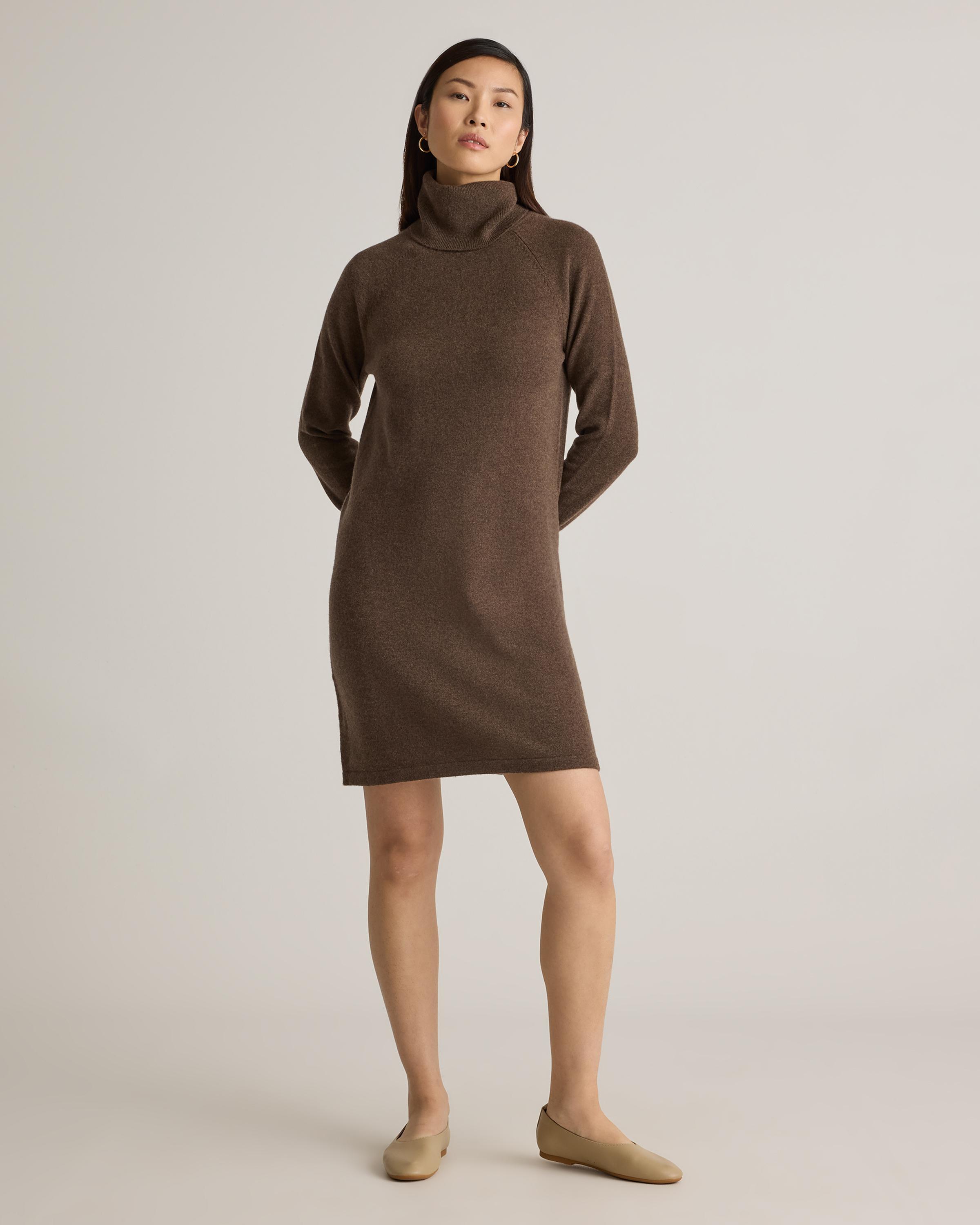 Cashmere Turtleneck Sweater Dress | Quince product image