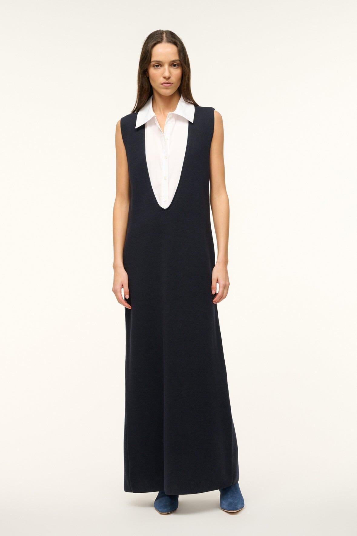 LESLIE DRESS | NAVY WHITE Product Image