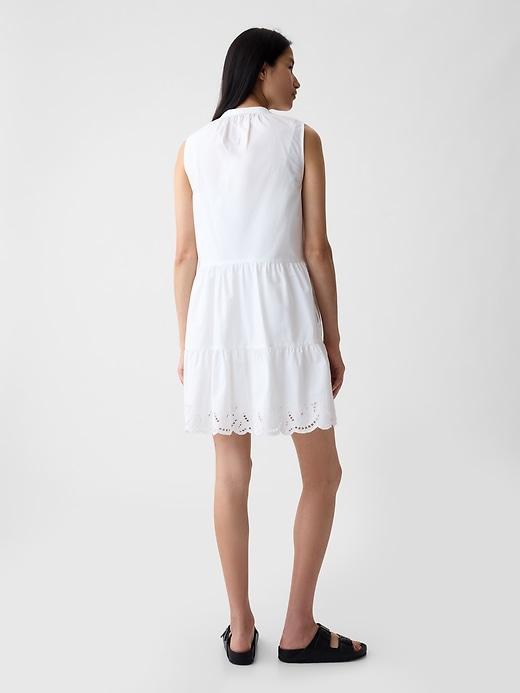 Eyelet Mini Shirtdress Product Image