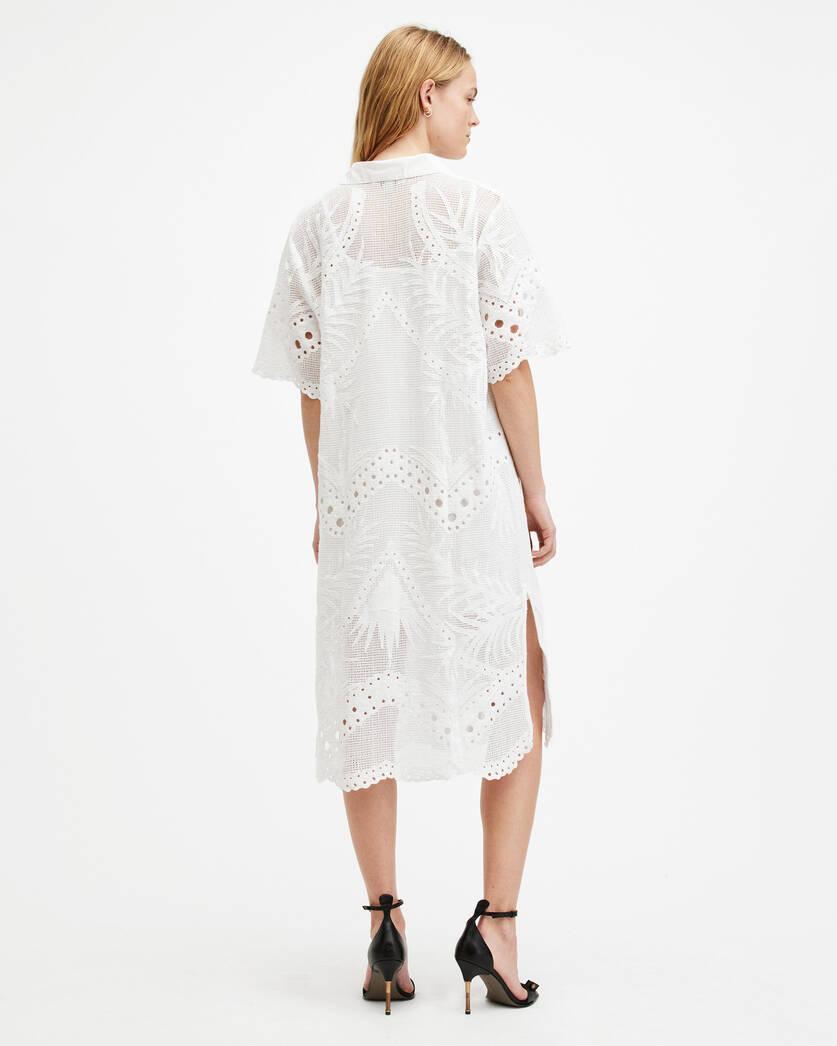 Meria Broderie Midi Dress Product Image