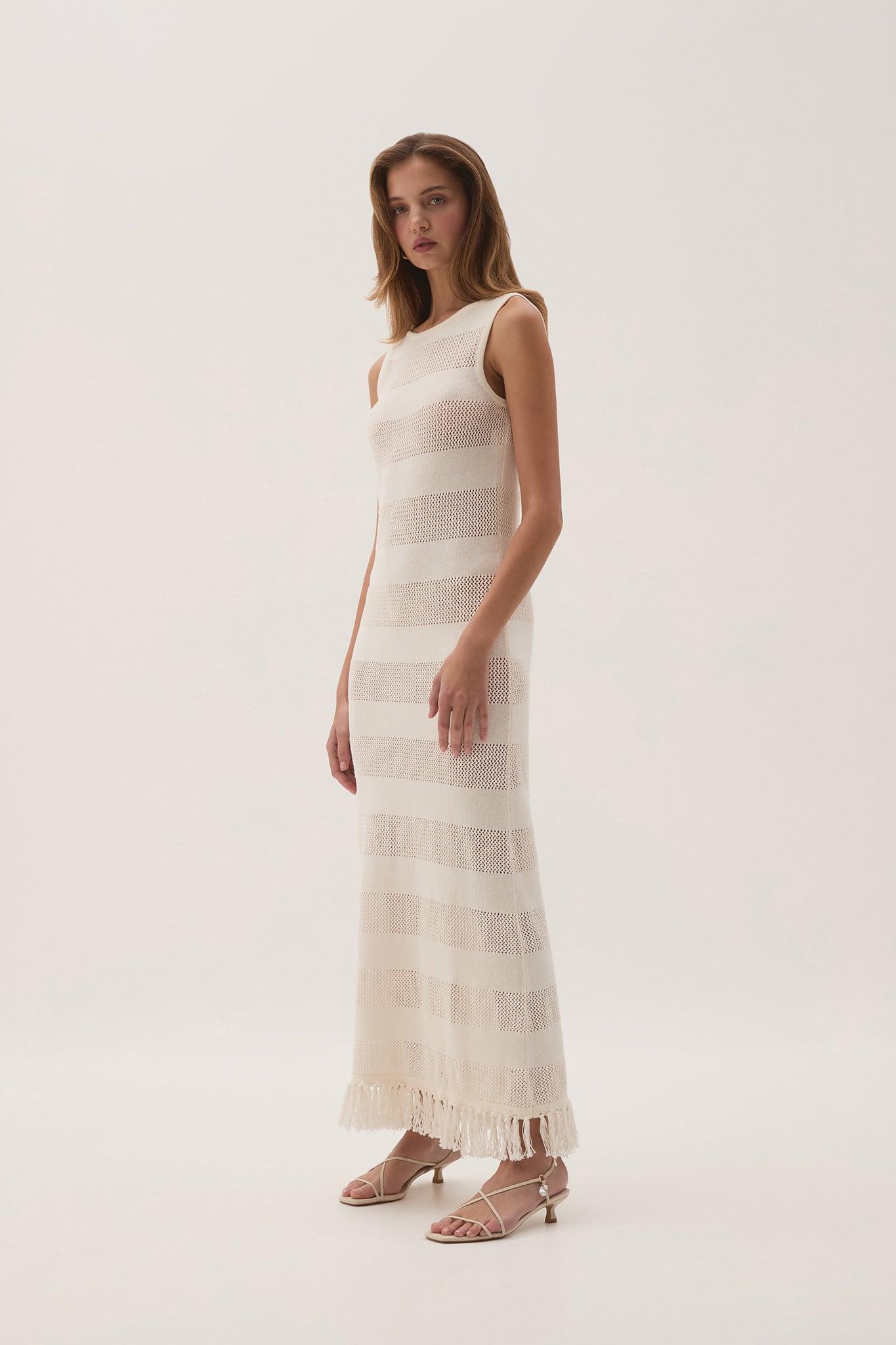 Bather Open Knit Midi Dress Product Image