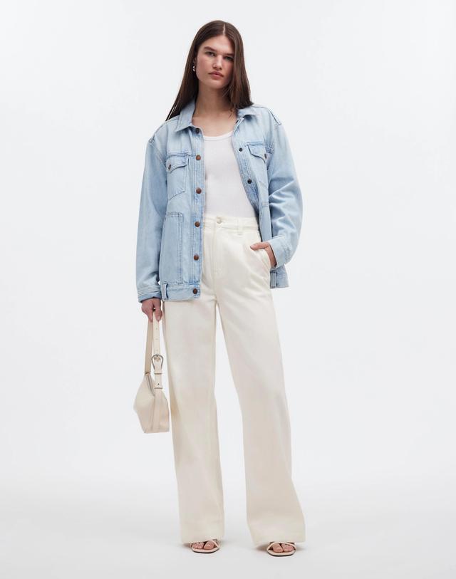 The Harlow Wide-Leg Jean in Tile White: Airy Denim Edition Product Image