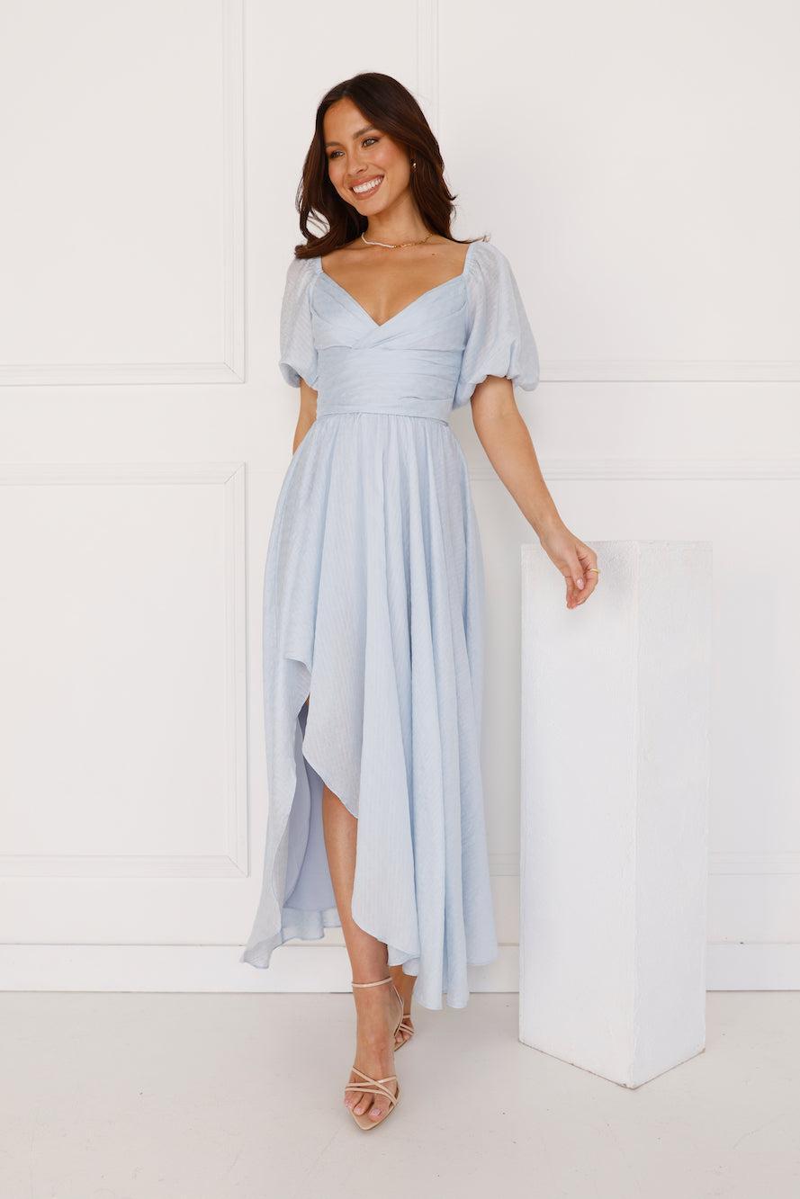 Gentle Breeze Midi Dress Blue Product Image