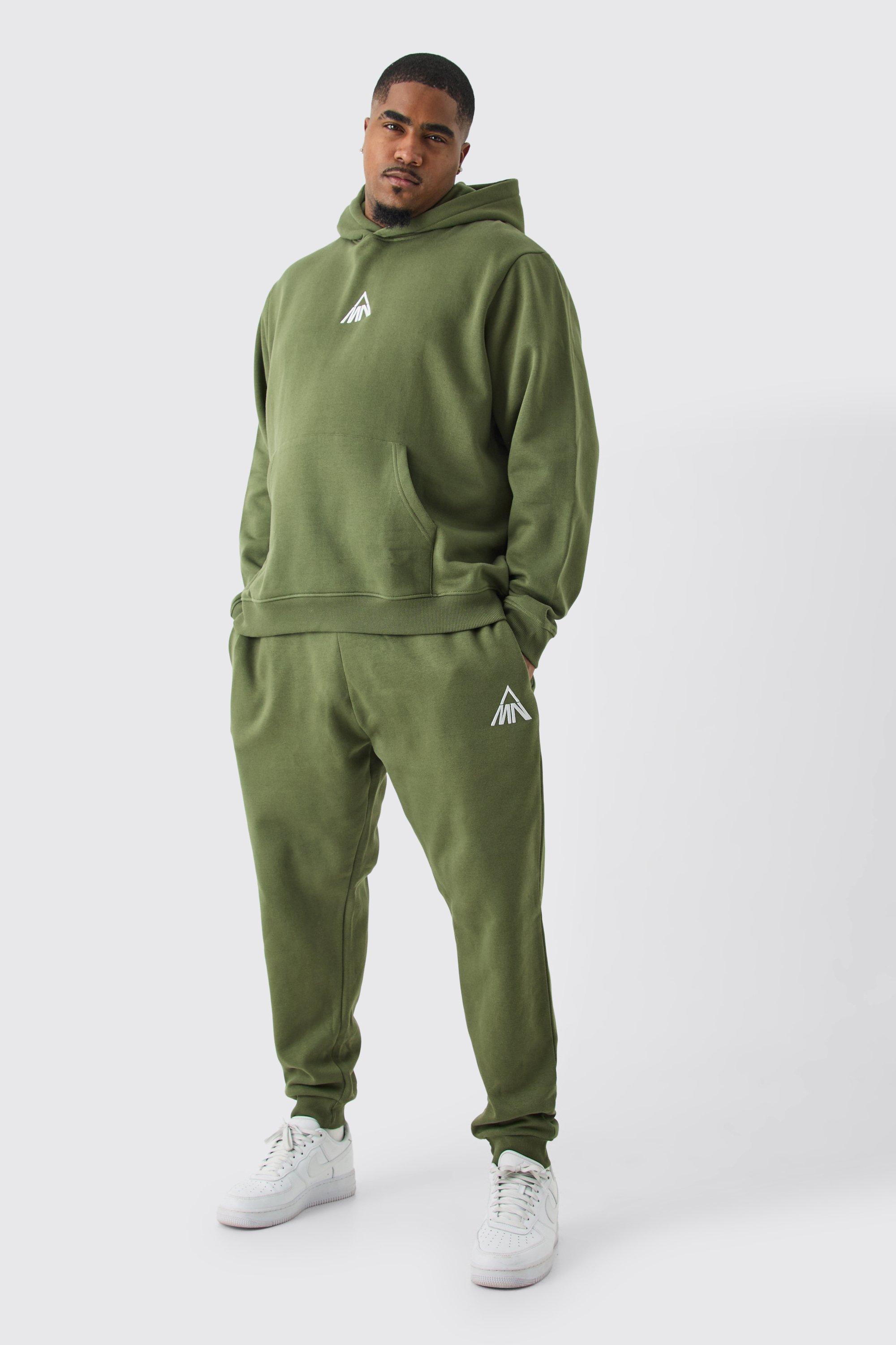 Plus Man Regular Fit Hooded Tracksuit | boohooMAN USA Product Image