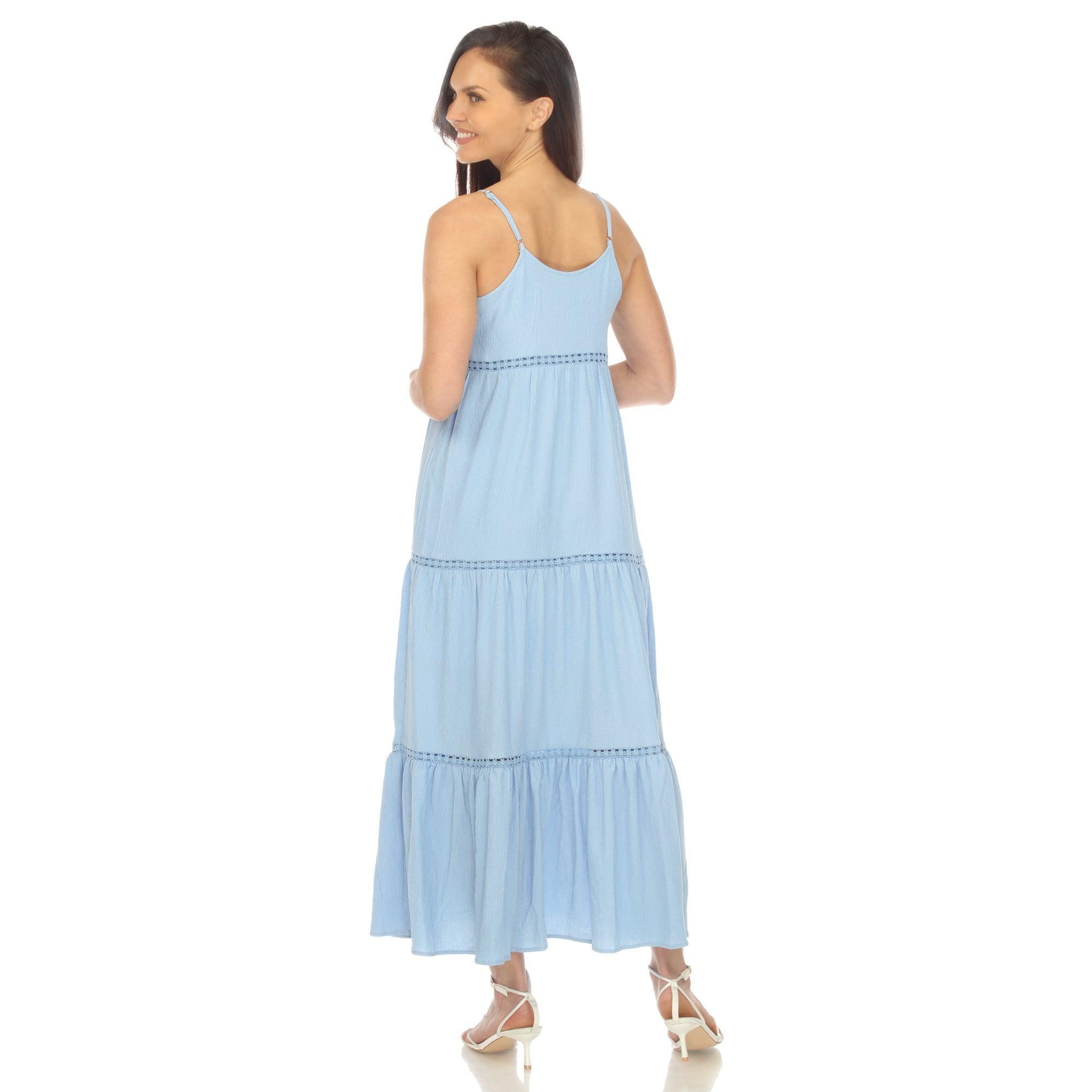 Women's Scoop Neck Tiered Maxi Dress Female Product Image