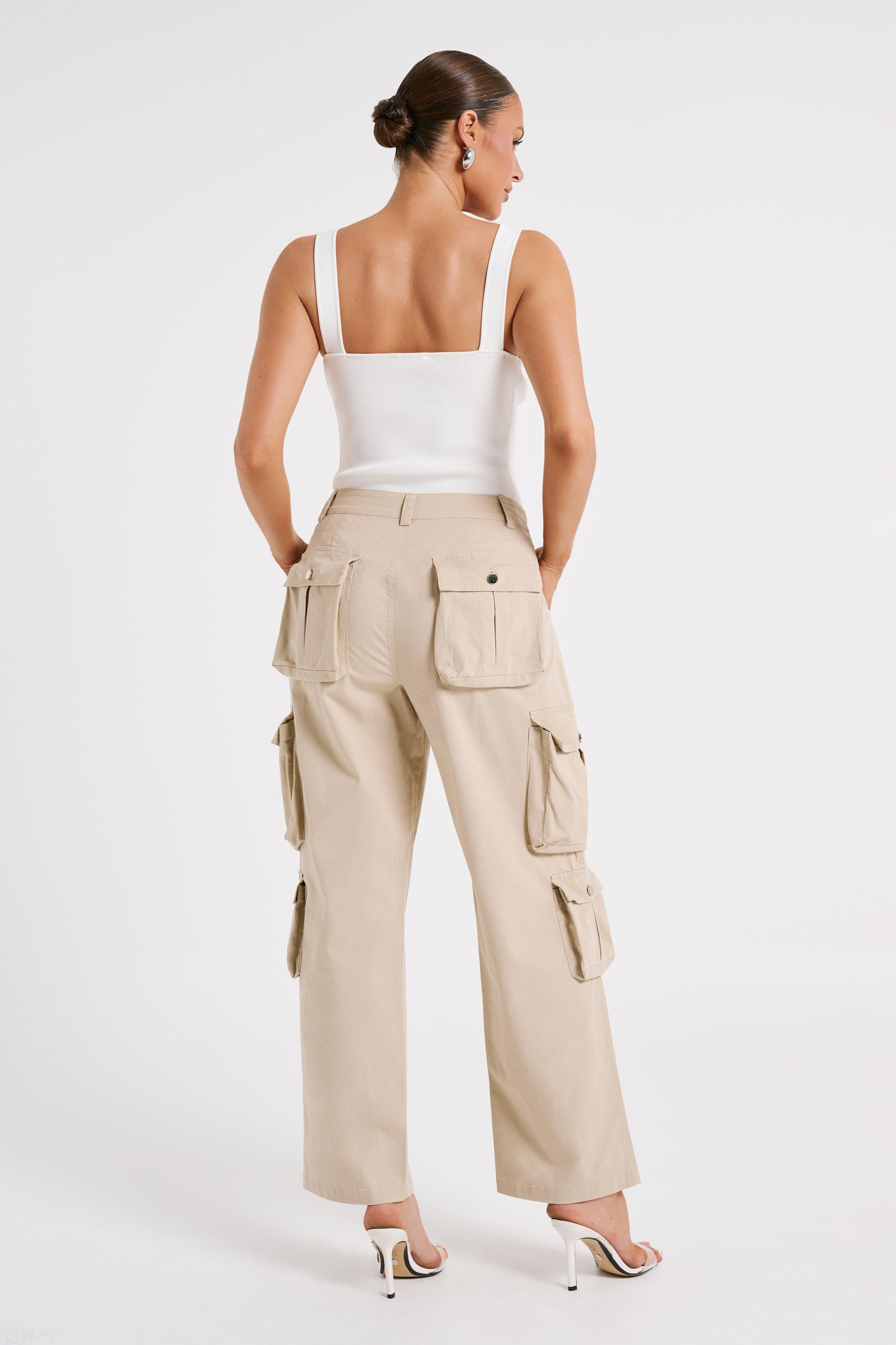 Clea Cargo Pant - Stone Product Image