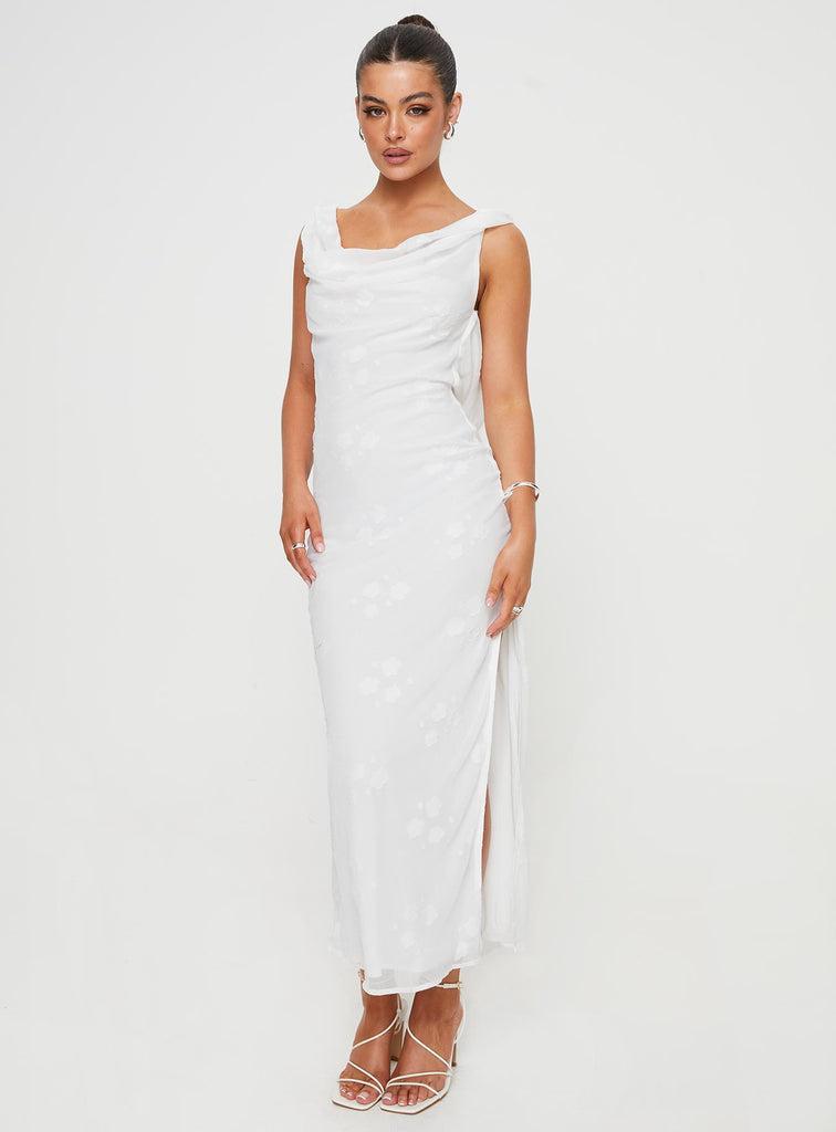 Contessa Maxi Dress White Product Image