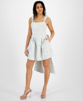 Women's Bow-Back Tweed Mini Dress Product Image