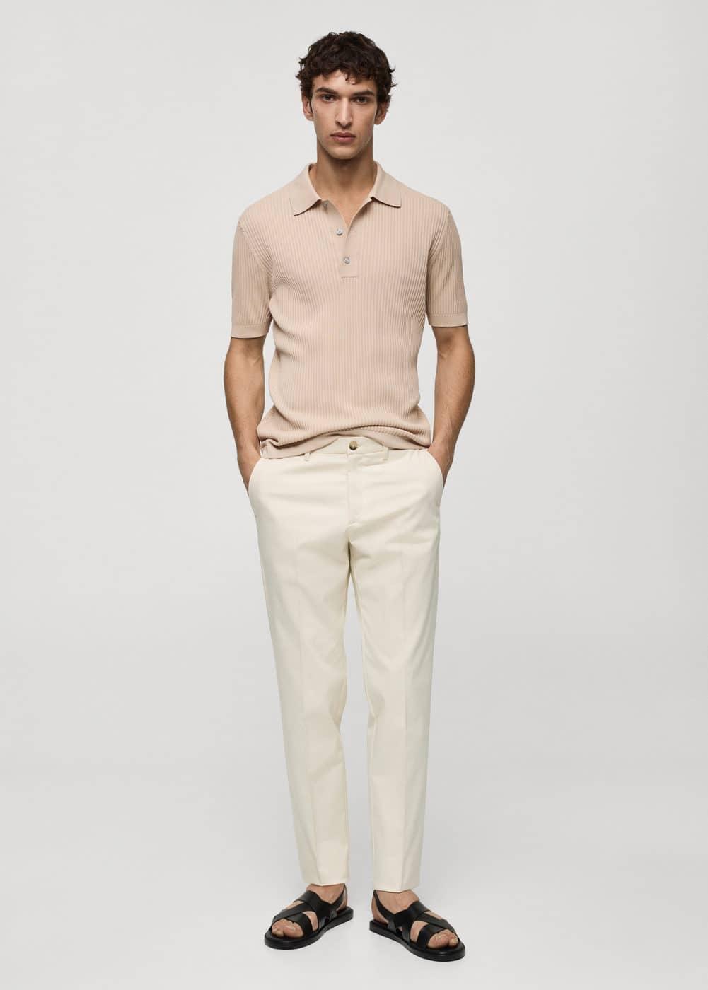 MANGO MAN - Slim fit chino trousers off whiteMen Product Image