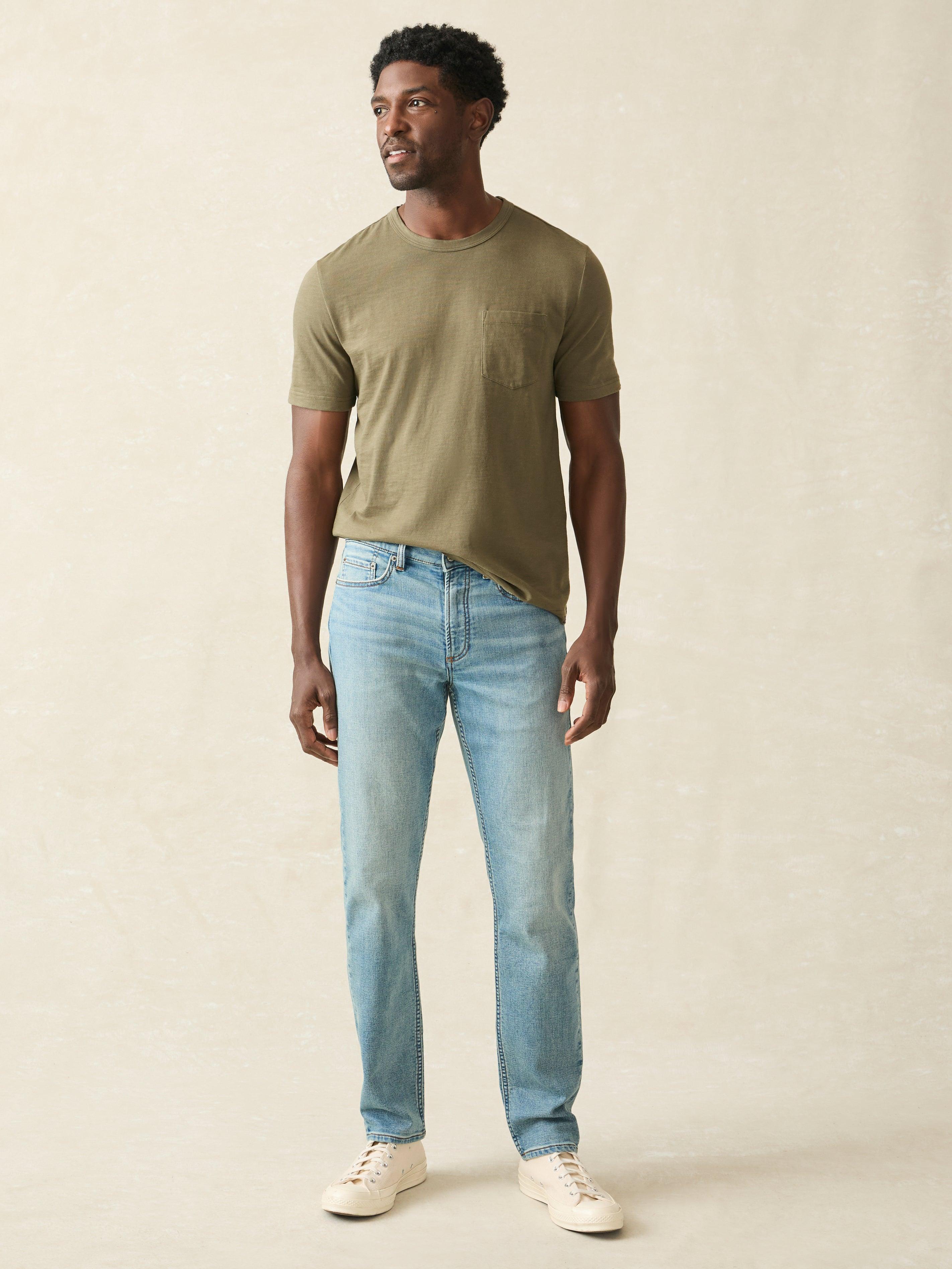 Stretch Terry Indigo 5-Pocket - Eastern Shore Male Product Image