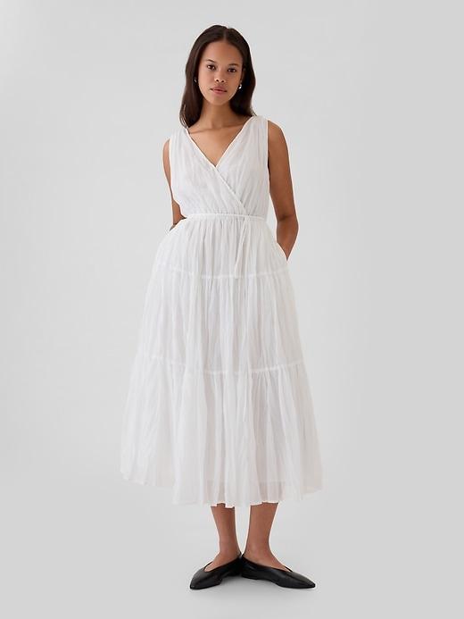 Pleated Tiered Maxi Dress Product Image