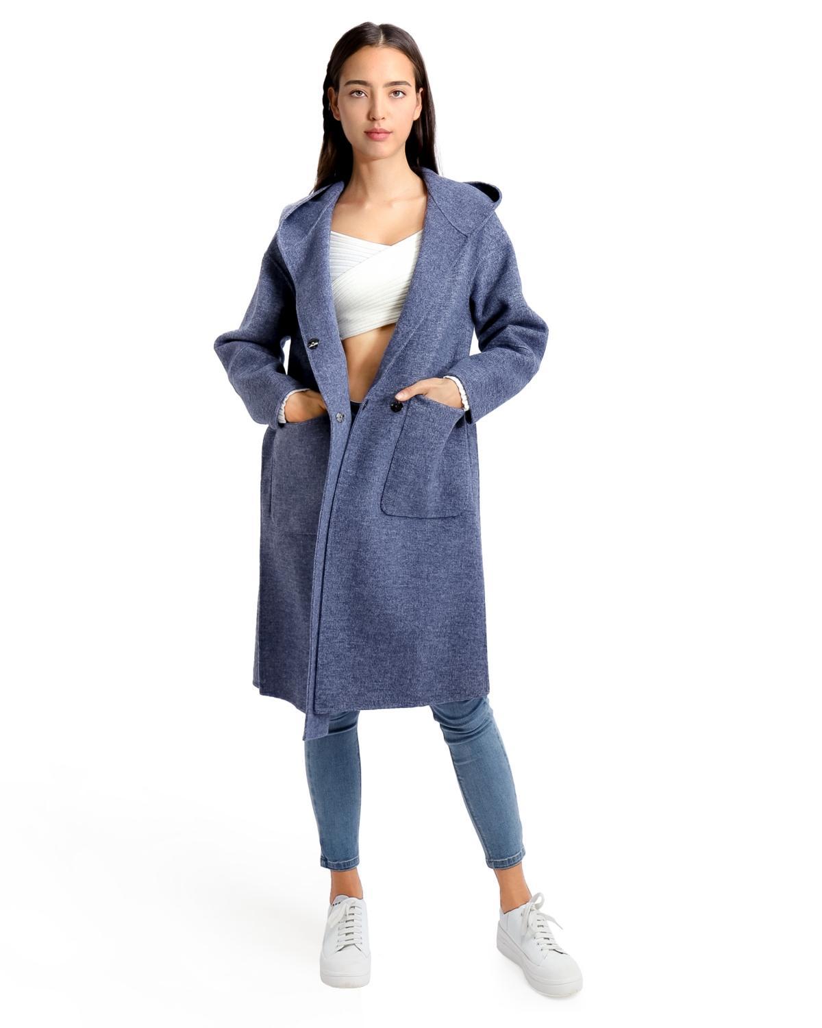 Women Belle & Bloom Walk This Way Wool Blend Oversized Coat Product Image