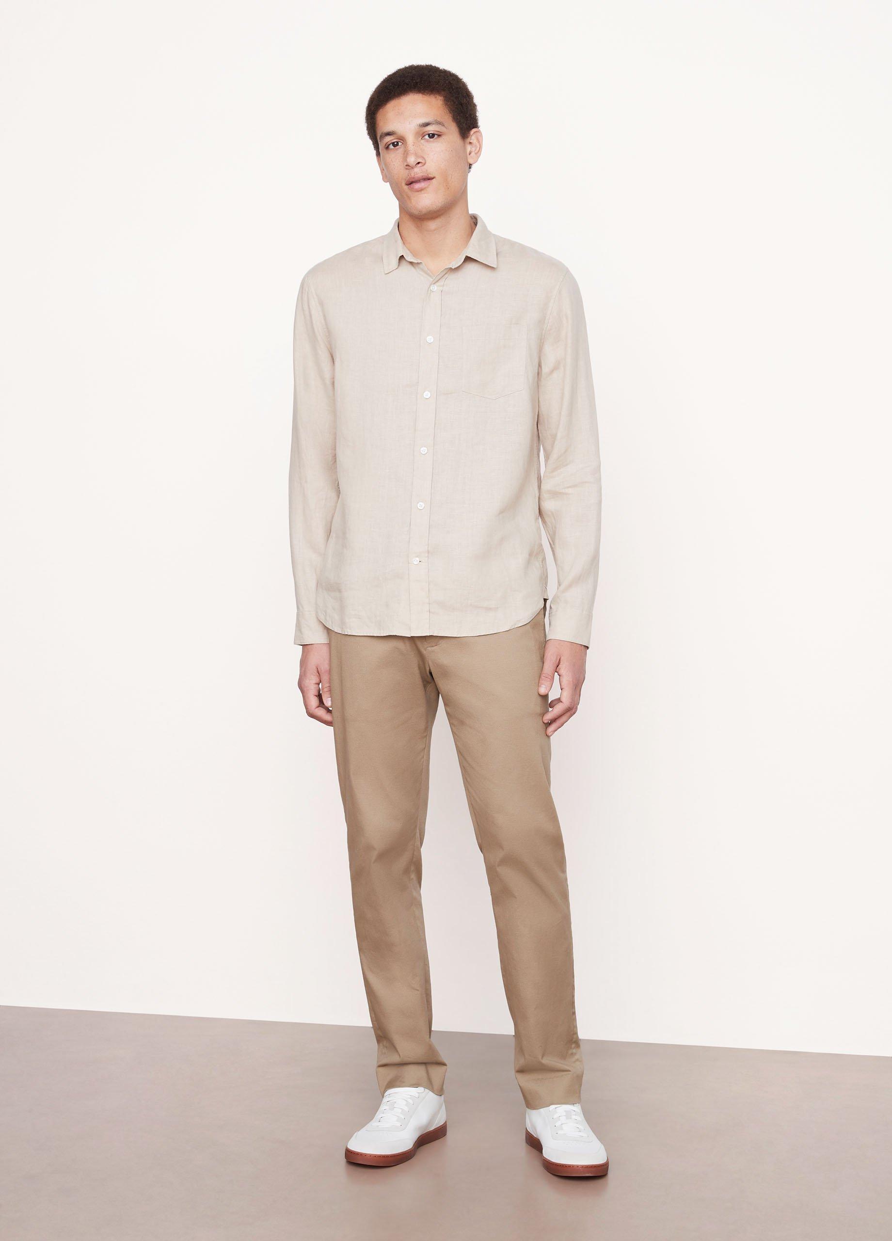 Linen Long-Sleeve Shirt Product Image