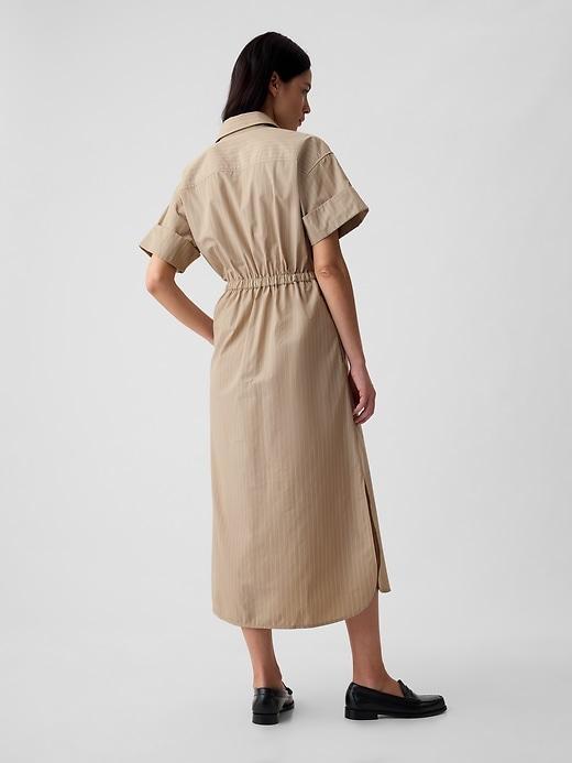 Striped Midi Shirtdress Product Image