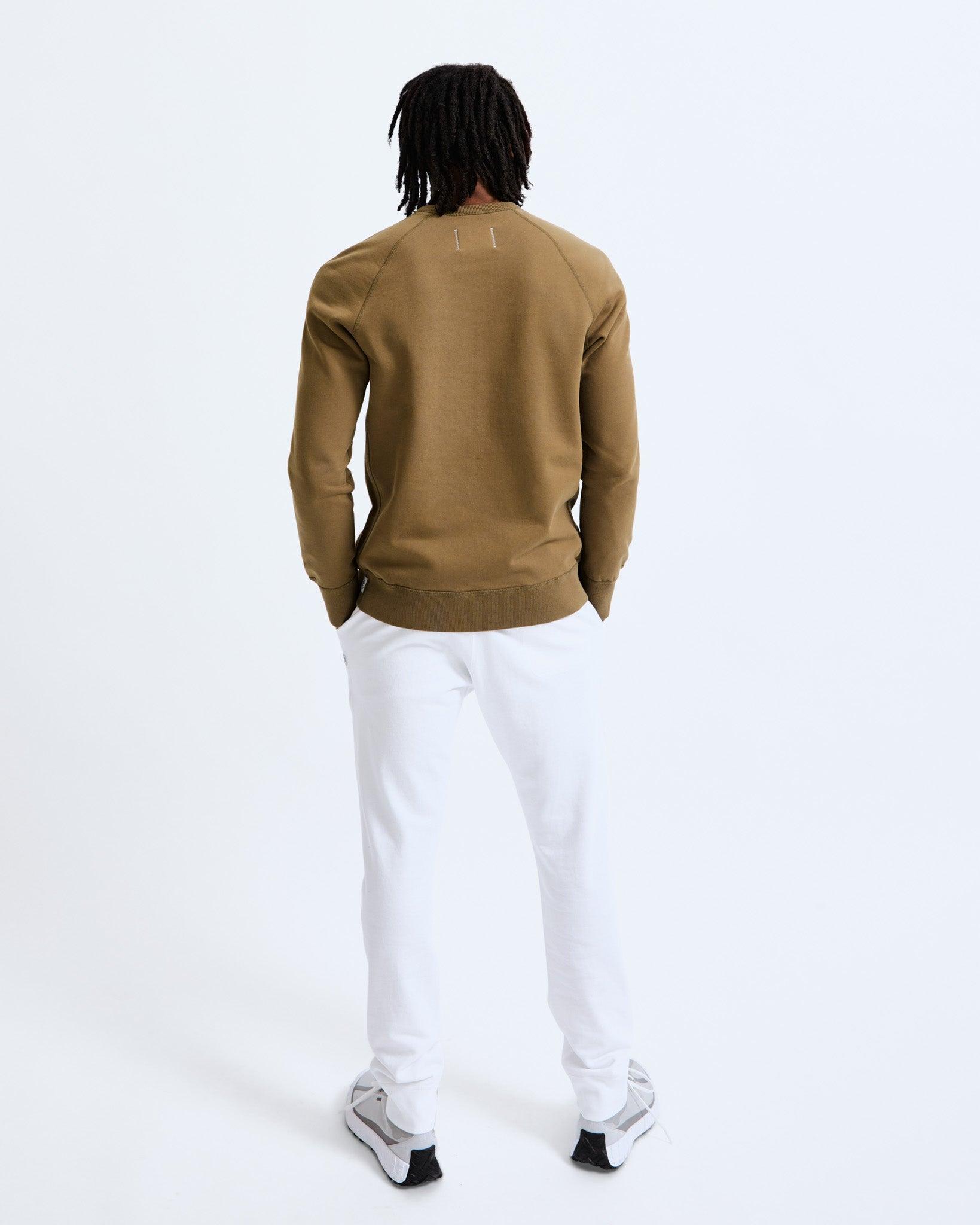 0984. Herringbone Terry Crewneck - Crimson Red Product Image