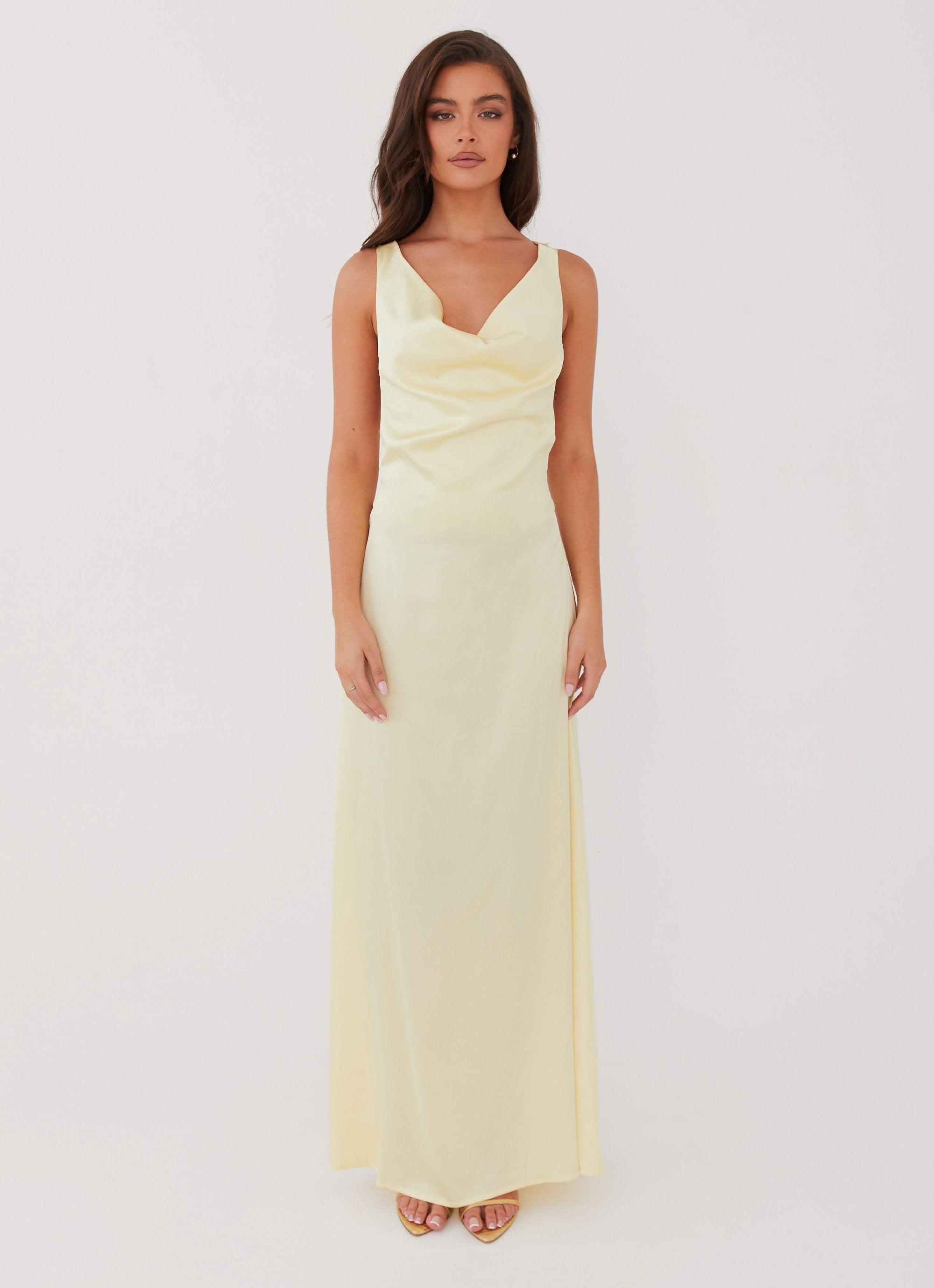 Musa Maxi Dress - Lemon Product Image