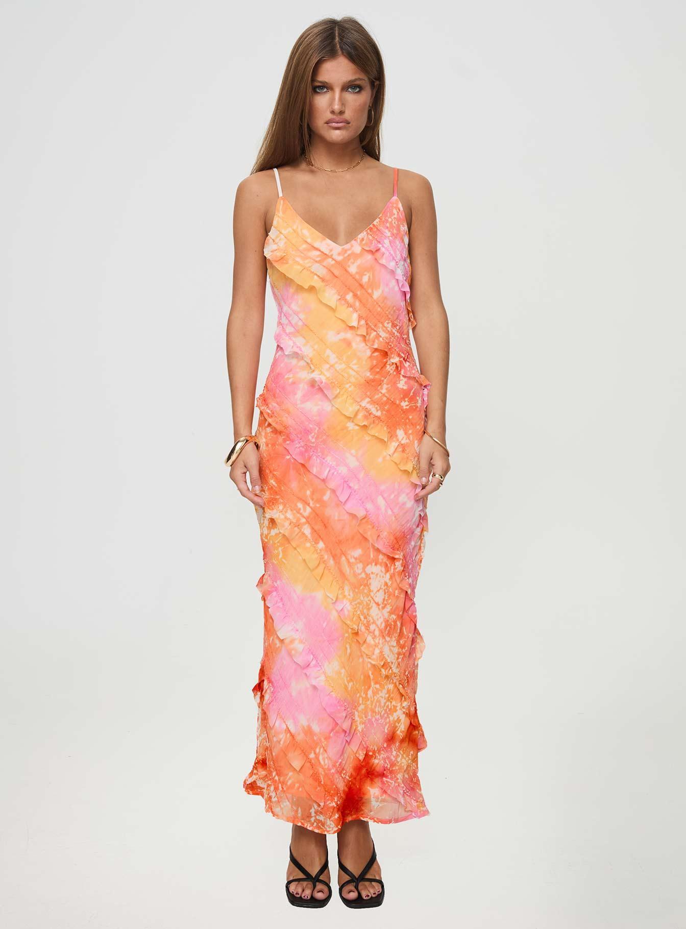 Lars Maxi Dress Orange Multi product image