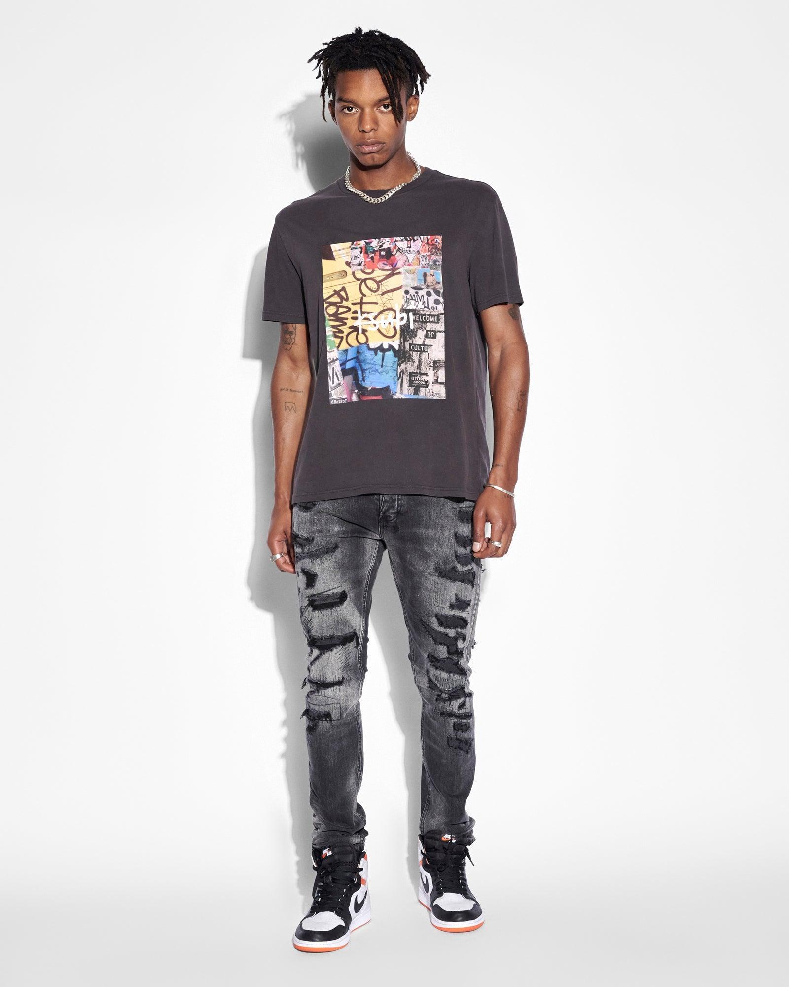 KULTURE KASH SS TEE FADED BLACK Male Product Image