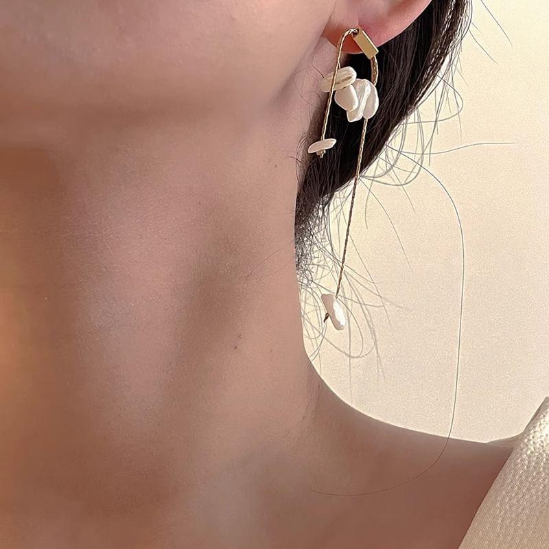 Plain Stone Dangle Earring Product Image