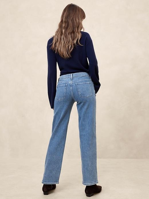 Mid-Rise Straight Pintuck Jean Product Image