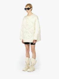 OVERSIZED QUILTED JACKET in white | JW Anderson US  Product Image