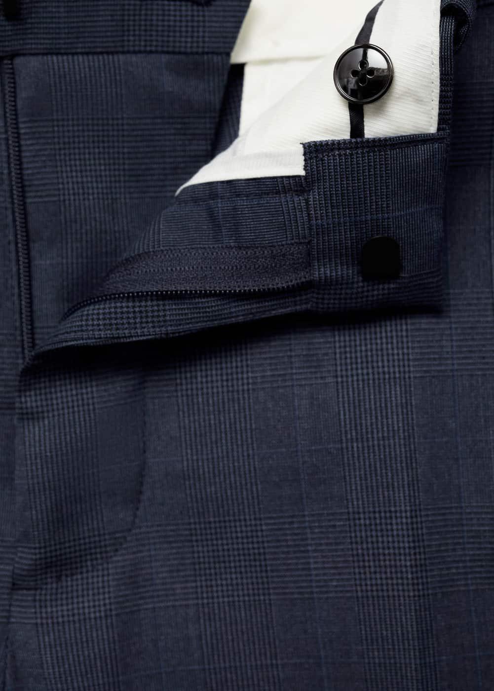 MANGO MAN - Stretch fabric super slim-fit suit pants indigo blueMen Product Image