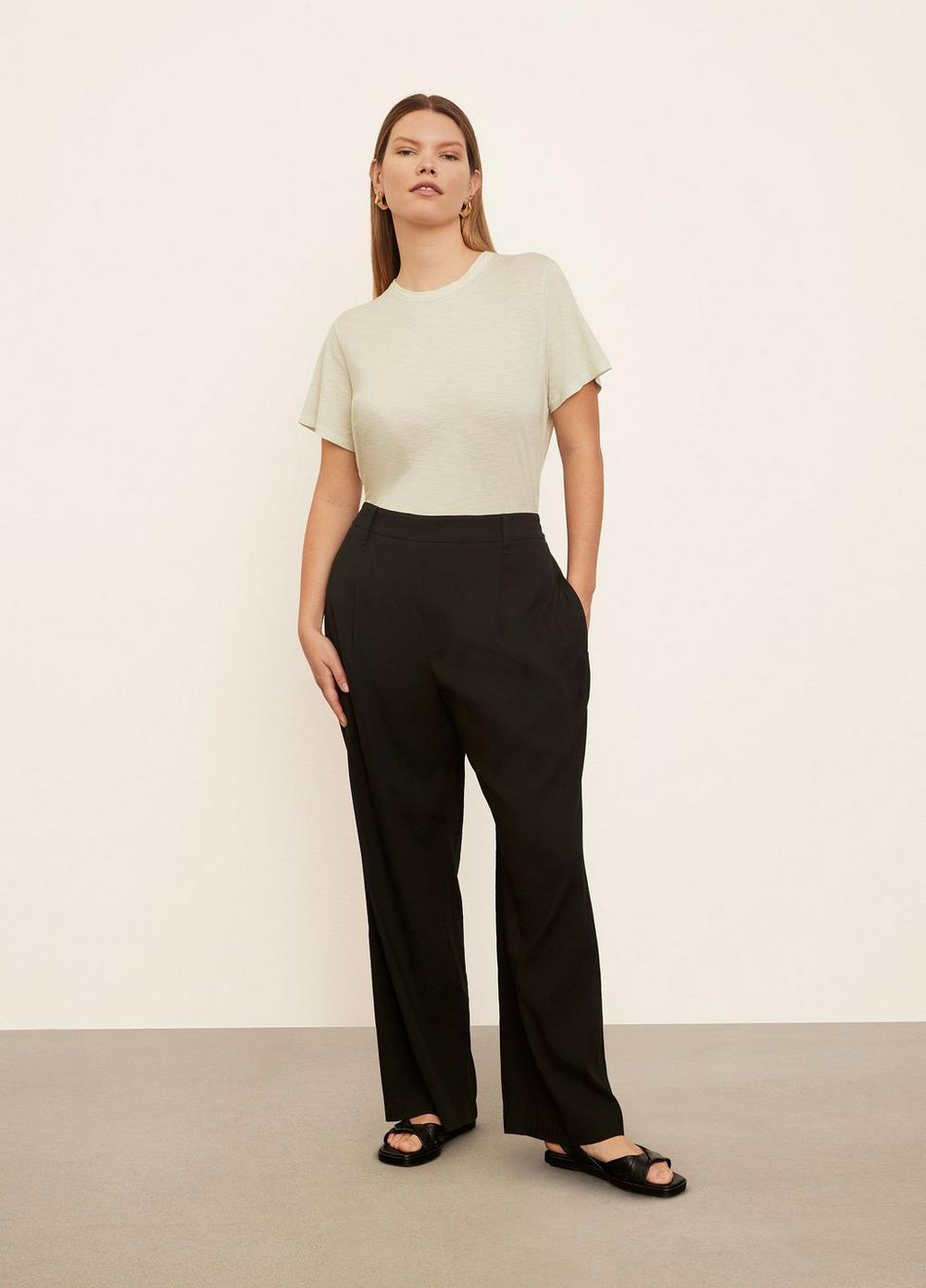 Pleat-Front Pull-On Pant Product Image