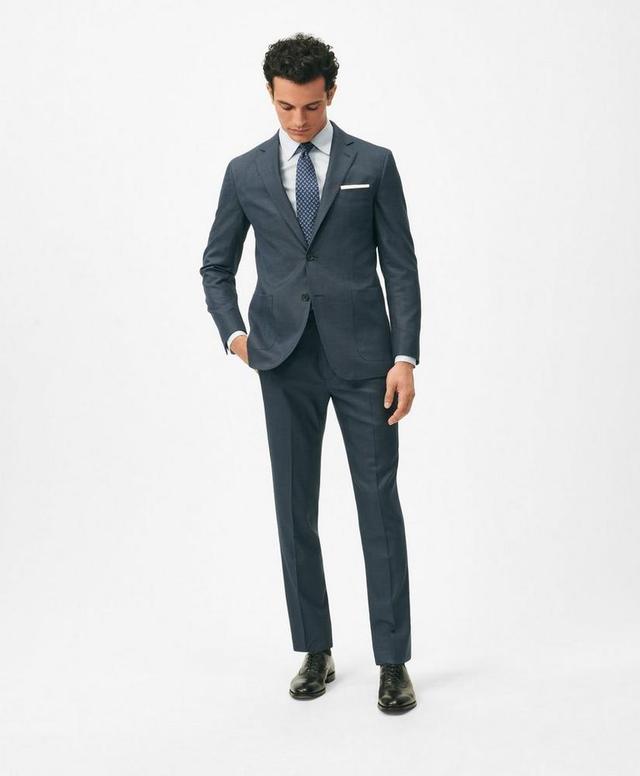 Brooks Brothers Explorer Collection Slim Fit Wool Nailhead Suit Pants Product Image