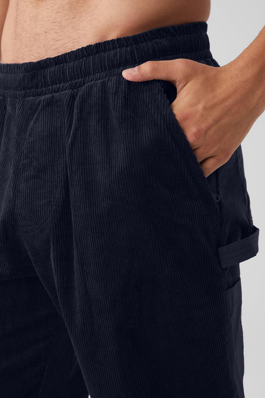 Corduroy District Sweatpant - Navy Male Product Image