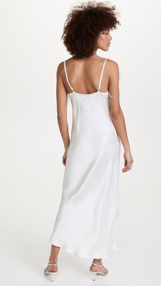 Sleeper Boheme Slip Dress with Feathers | Shopbop Product Image