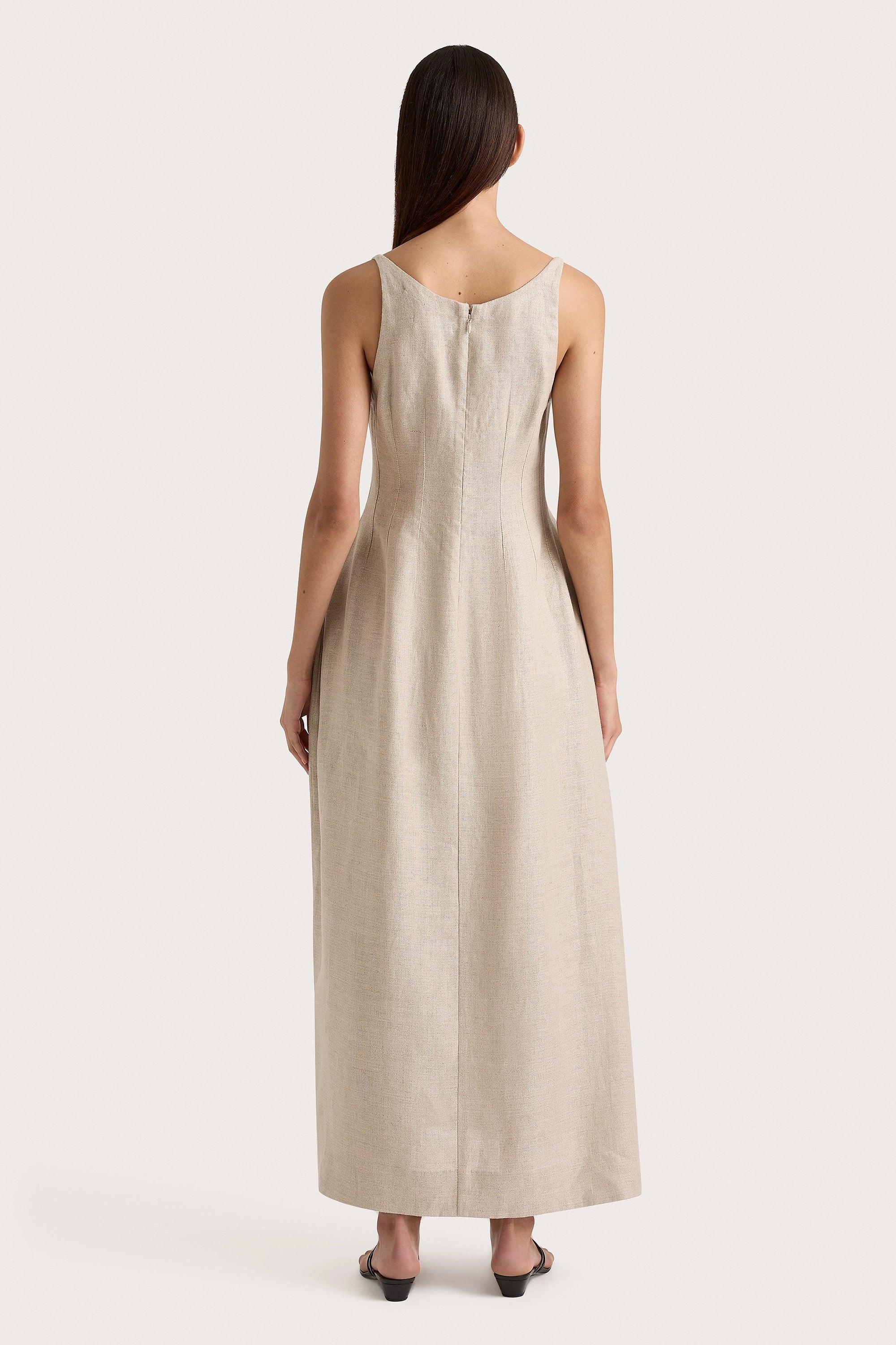 Sanne Midi Dress Oatmeal Product Image