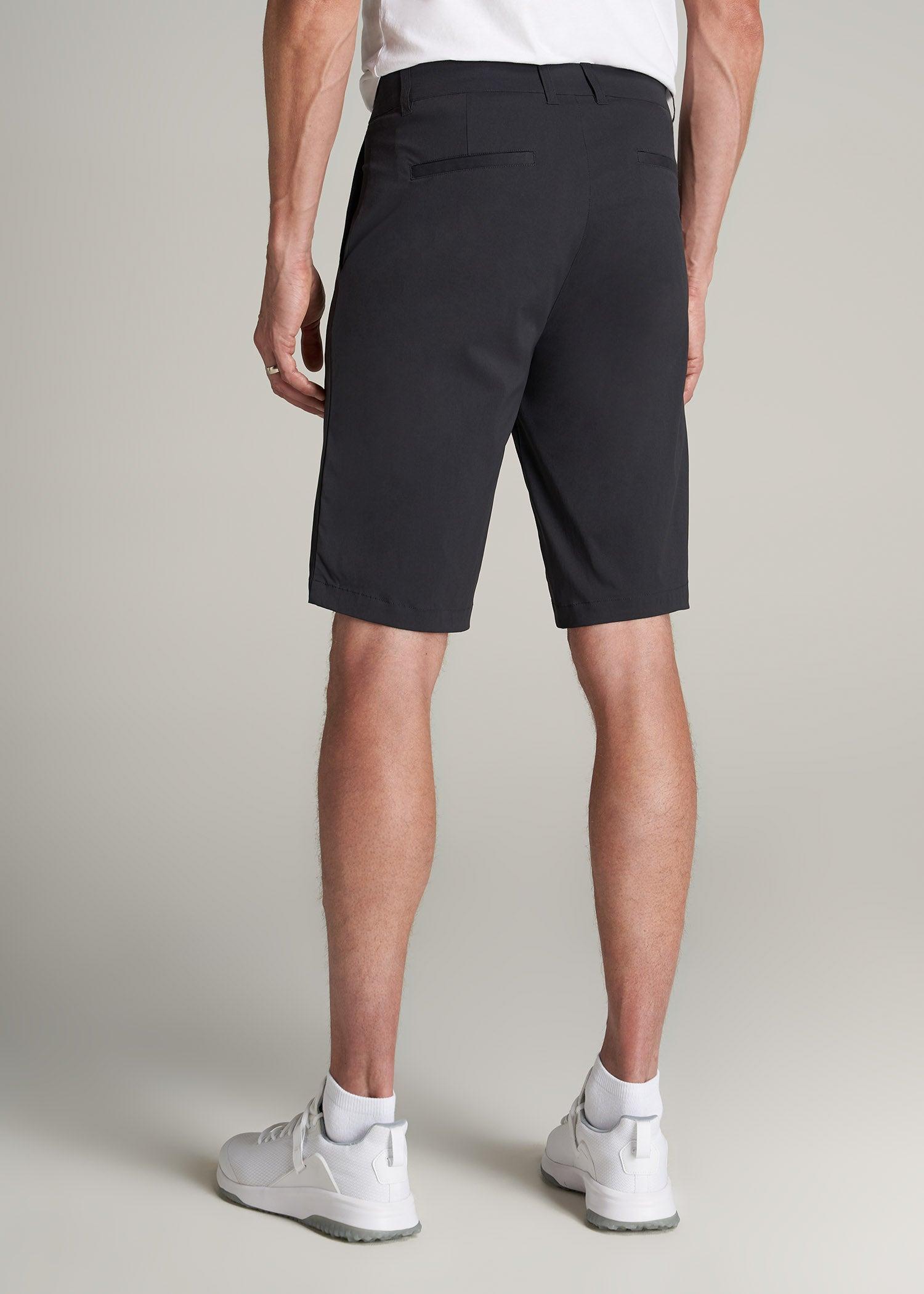 Traveler Chino Shorts for Tall Men in Black Male Product Image