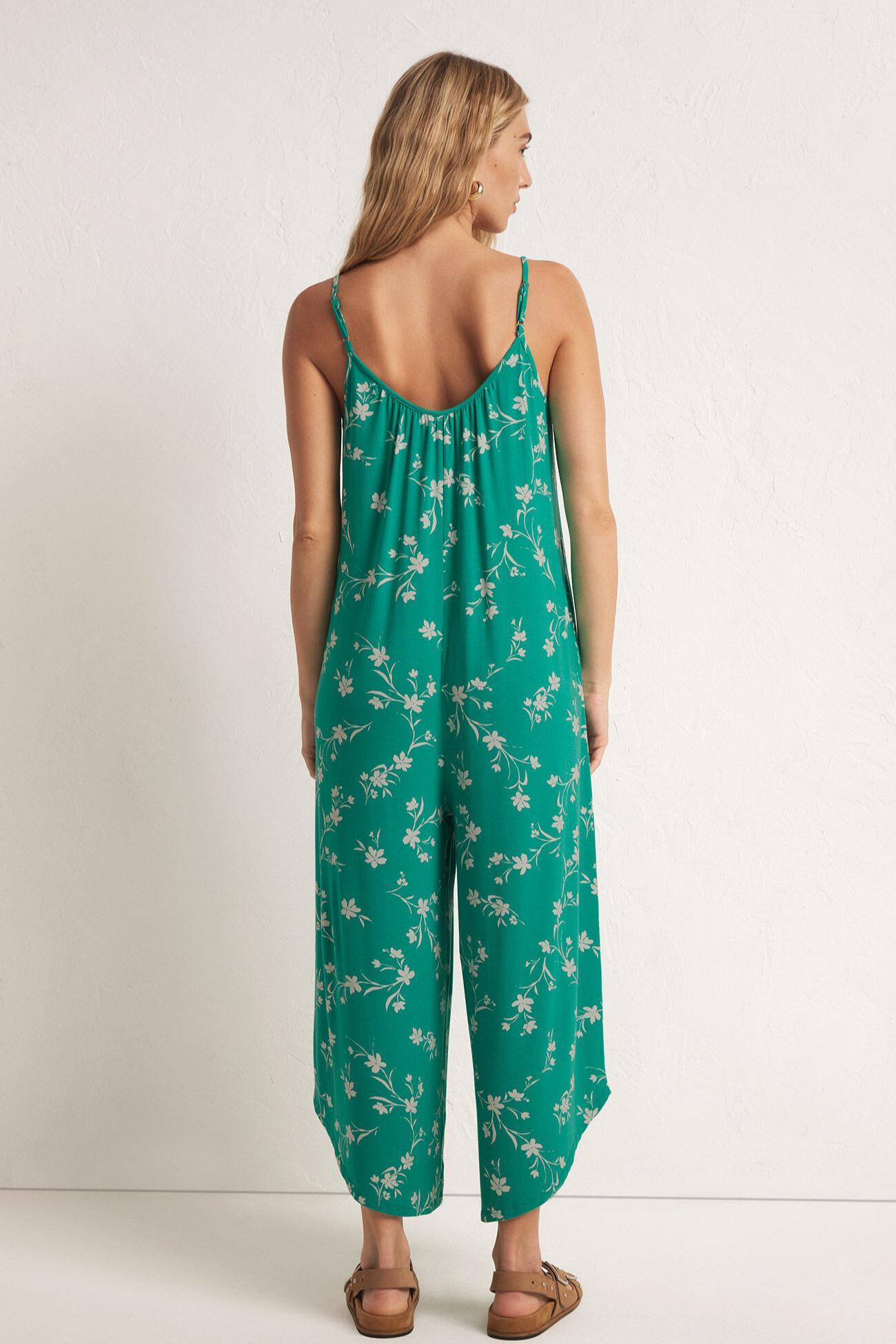 Flared Floral Jumpsuit Product Image