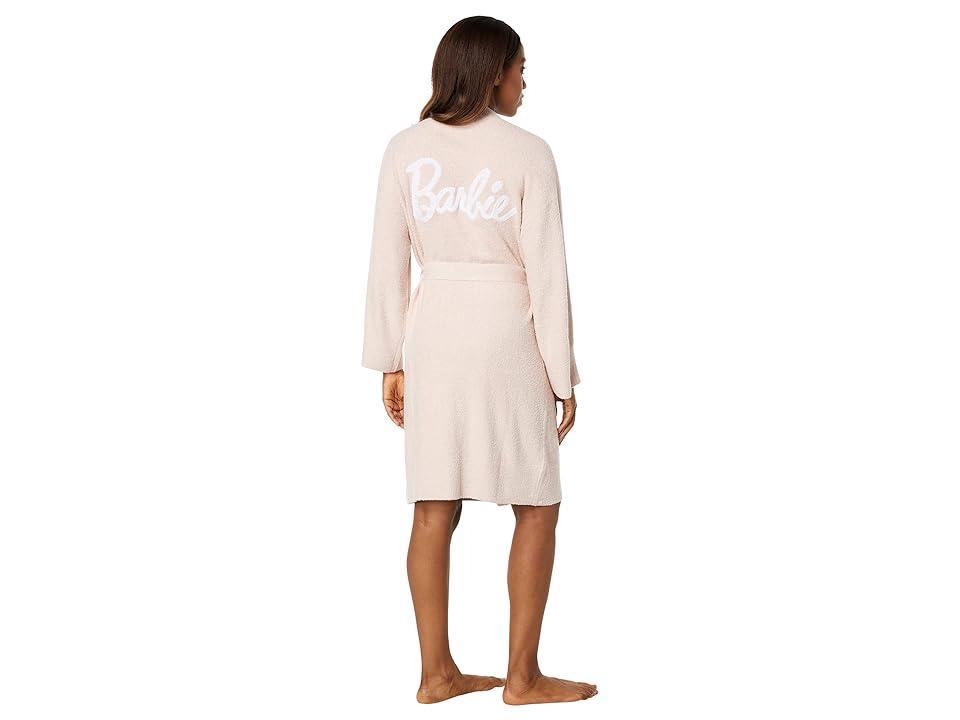 Barefoot Dreams CozyChic Lite(r) Barbie Robe (Dusty Rose/White) Women's Robe Product Image