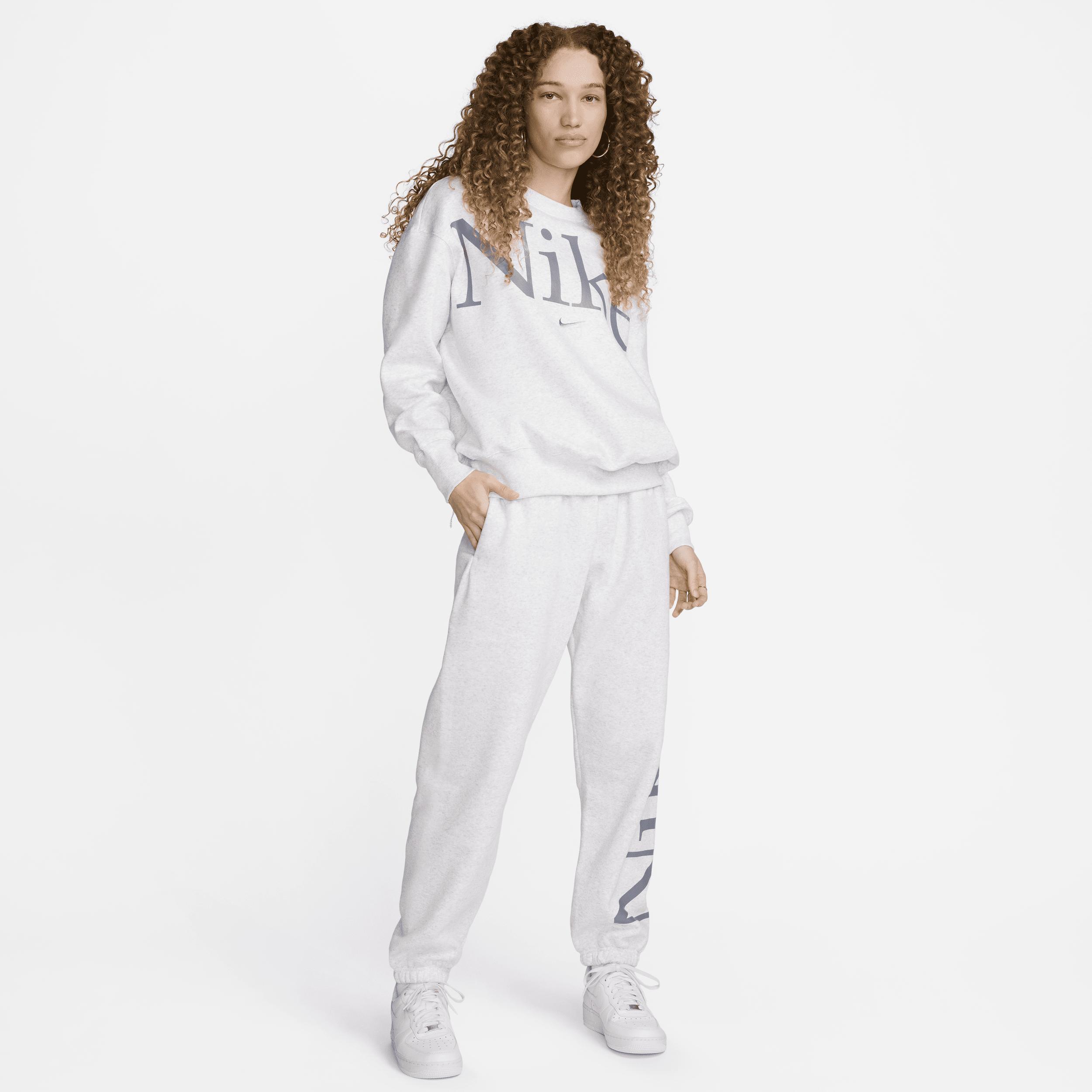 Women's Nike Sportswear Phoenix Fleece Oversized Crew-Neck Logo Sweatshirt Product Image