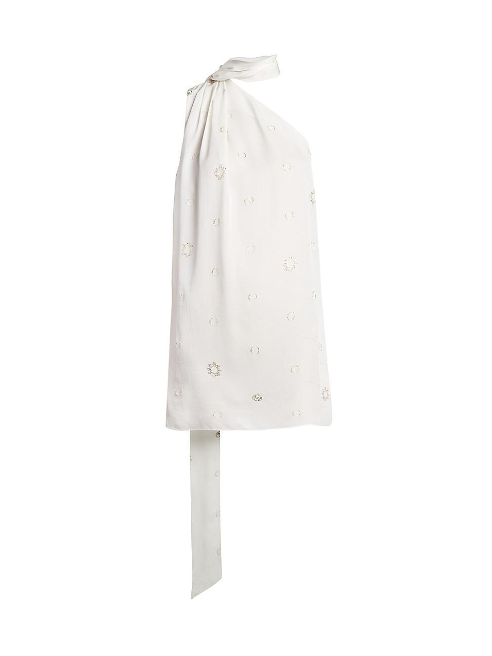 Stella McCartney Foil Dot One-Shoulder Scarf Top Product Image