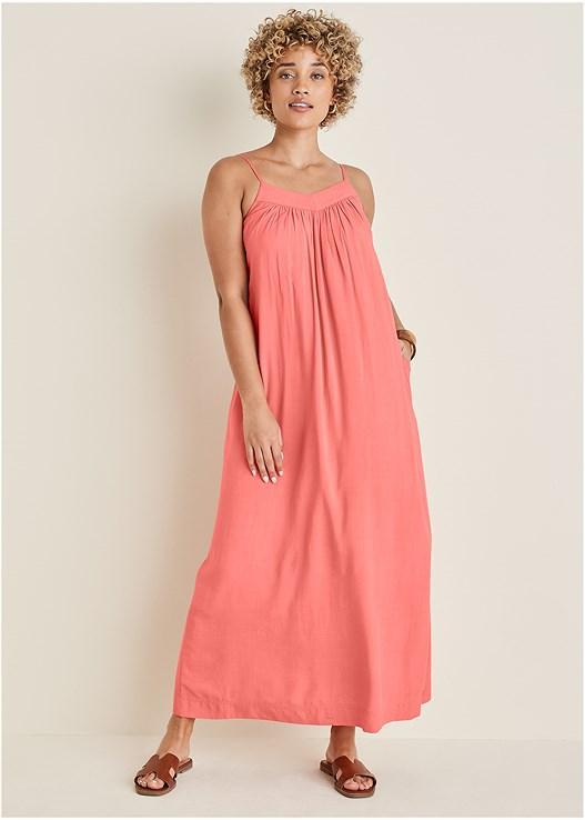 V Neck Maxi Dress Product Image