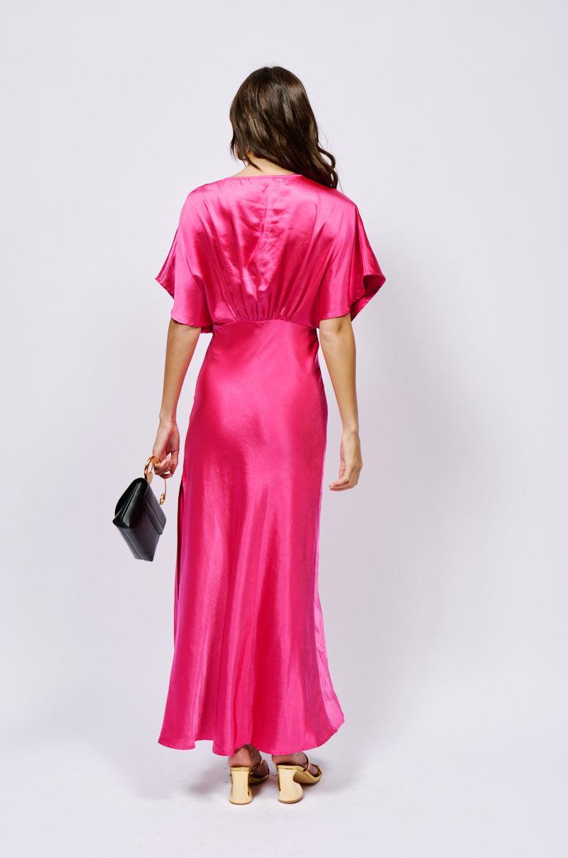 MAD IN LOVE SATIN MAXI DRESS Product Image