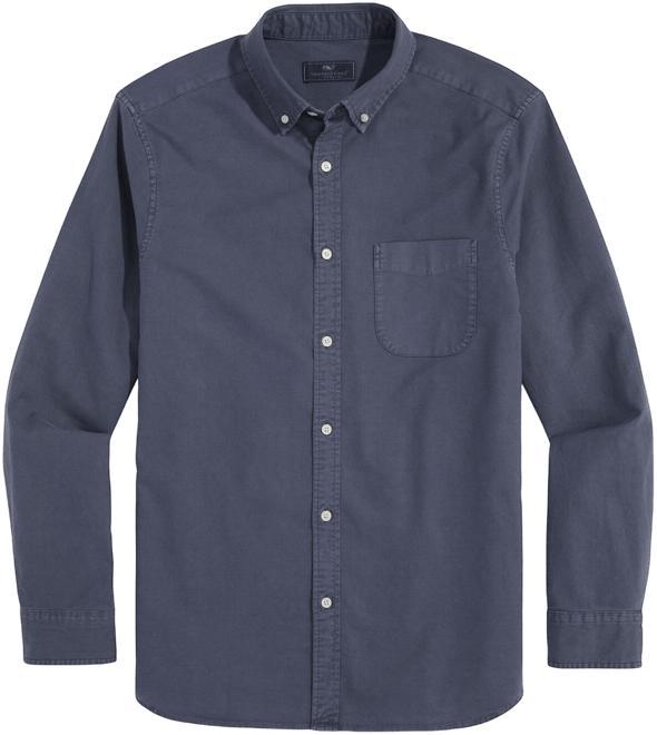 Garment-Dyed Oxford Solid Shirt Product Image