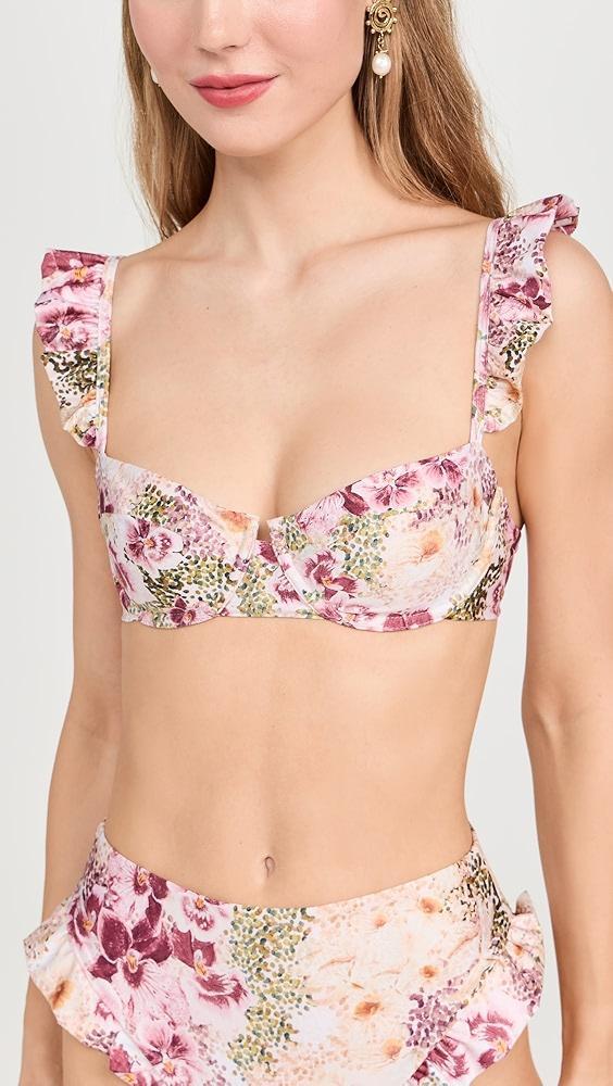 Agua by Agua Bendita Kiwi Florecer Bikini Top | Shopbop Product Image