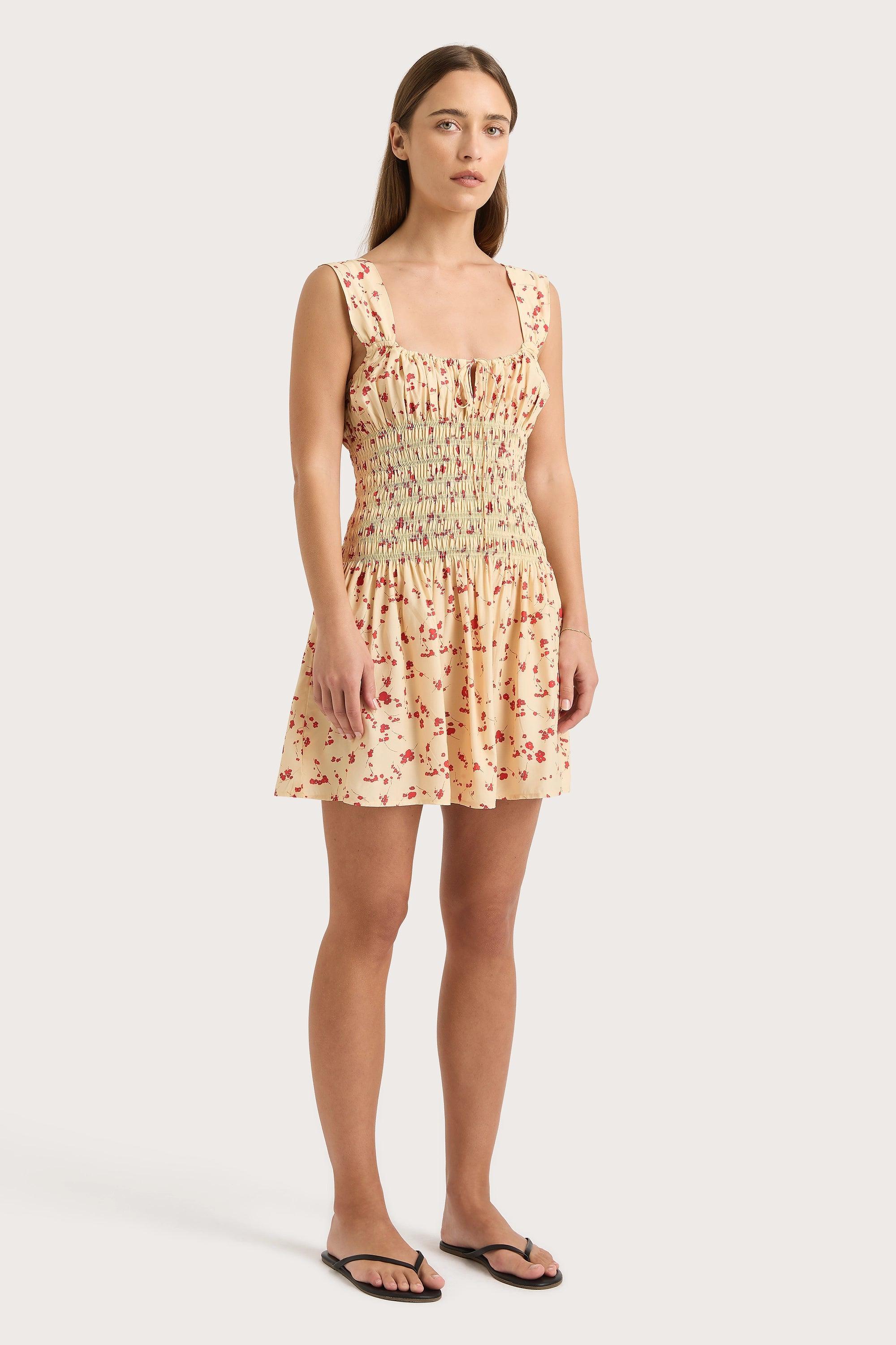 Yerres Mini Dress Blossom Yellow Product Image