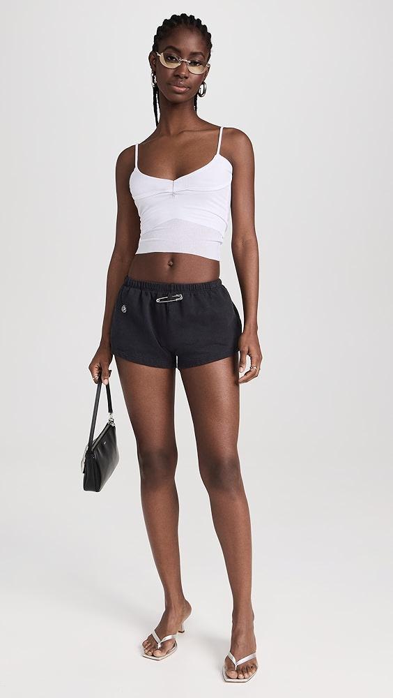 Sami Miro Vintage Mini Safety Pin Sweat Shorts | Shopbop Product Image