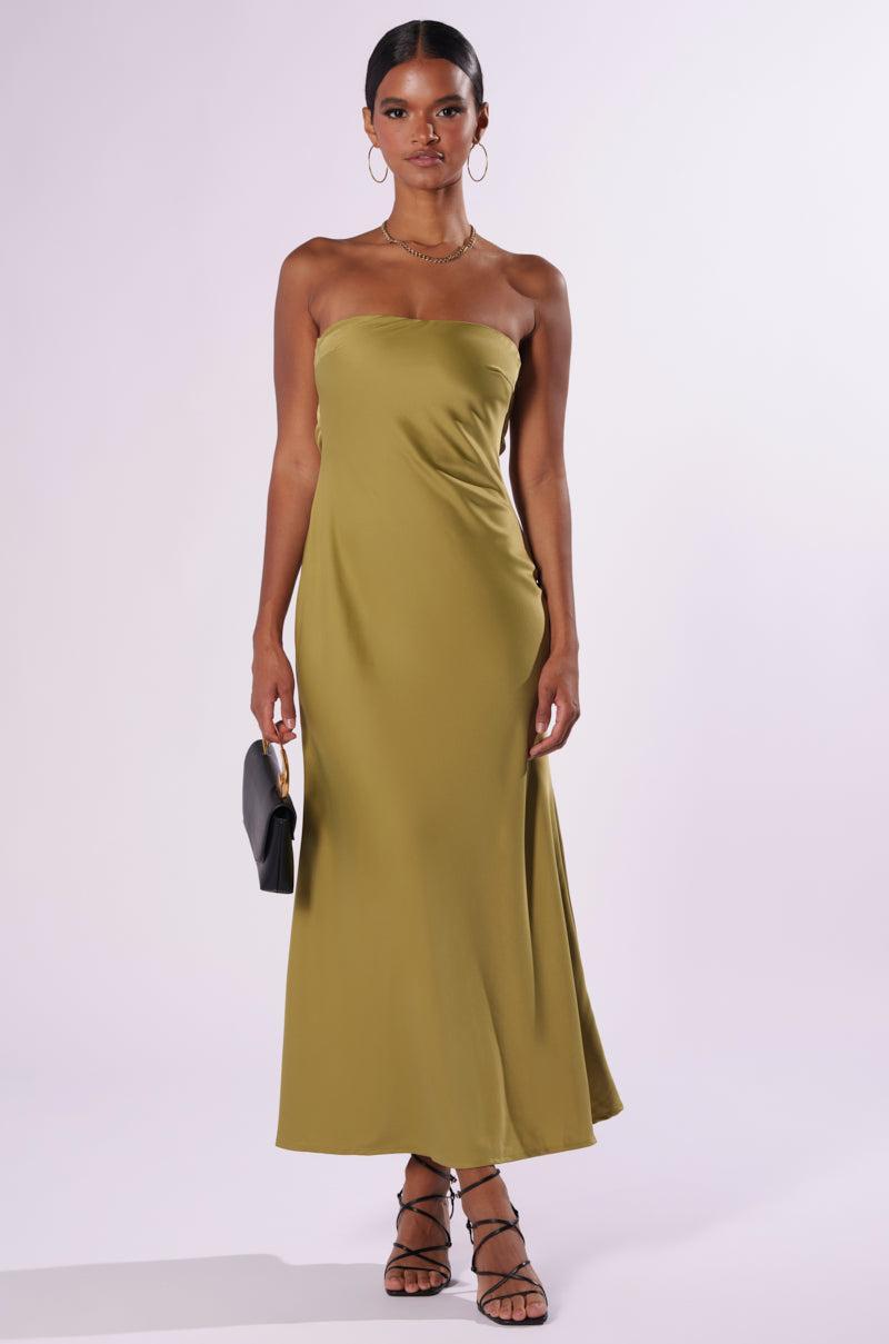 BEST GUEST SATIN MAXI DRESS Product Image